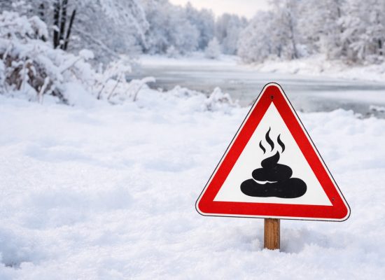 Poep sneeuw