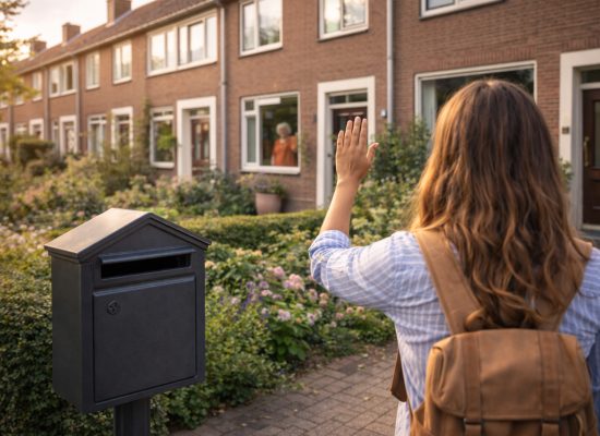 Briefje in de brievenbus