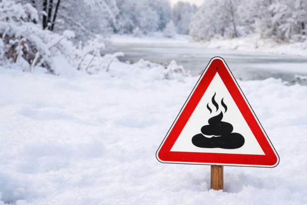 Poep sneeuw