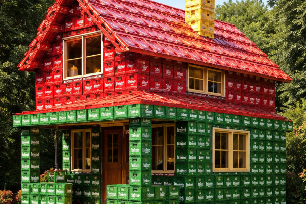 Huis van kratjes