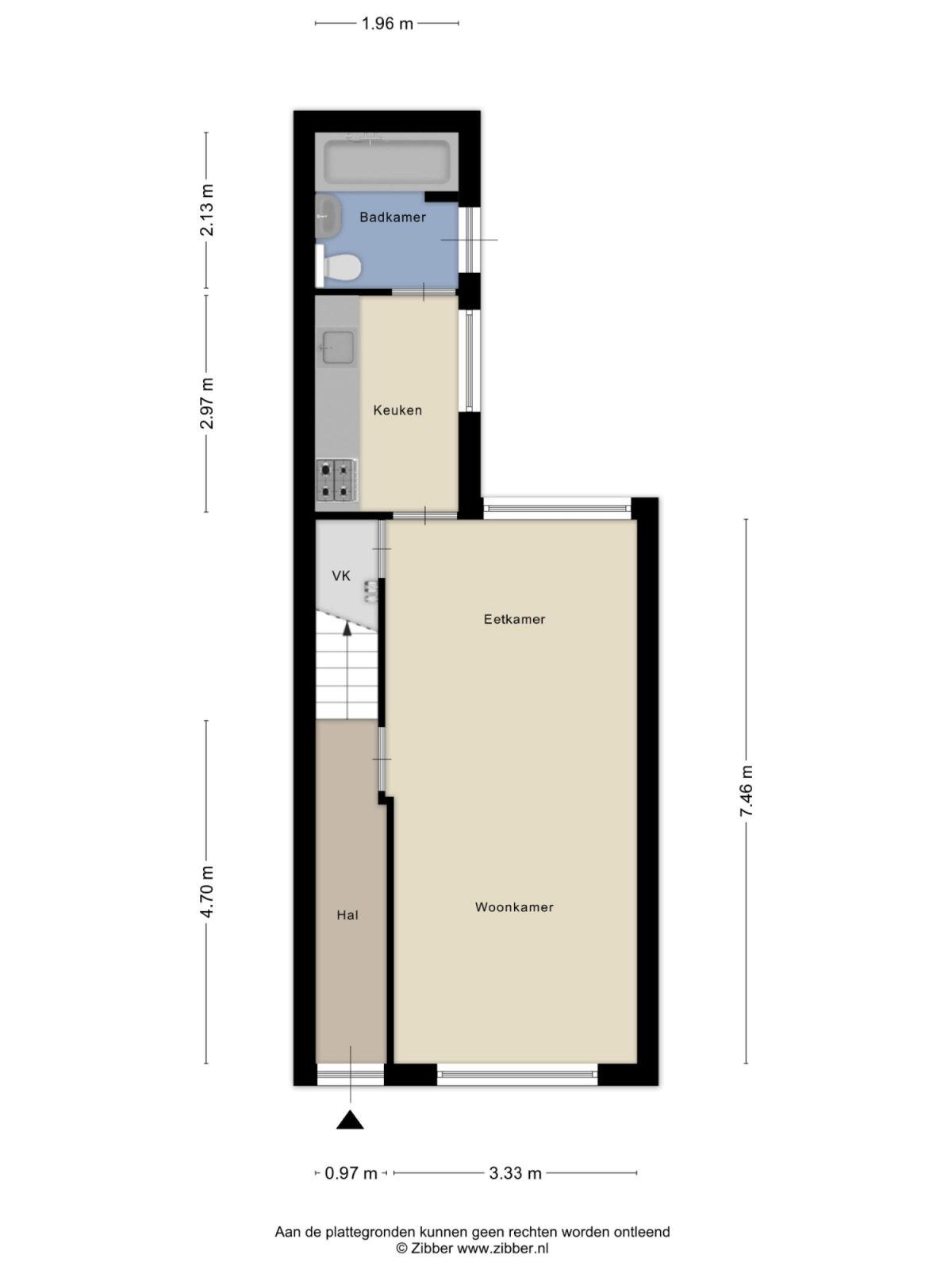 Baarsstraat 13 plattegrond