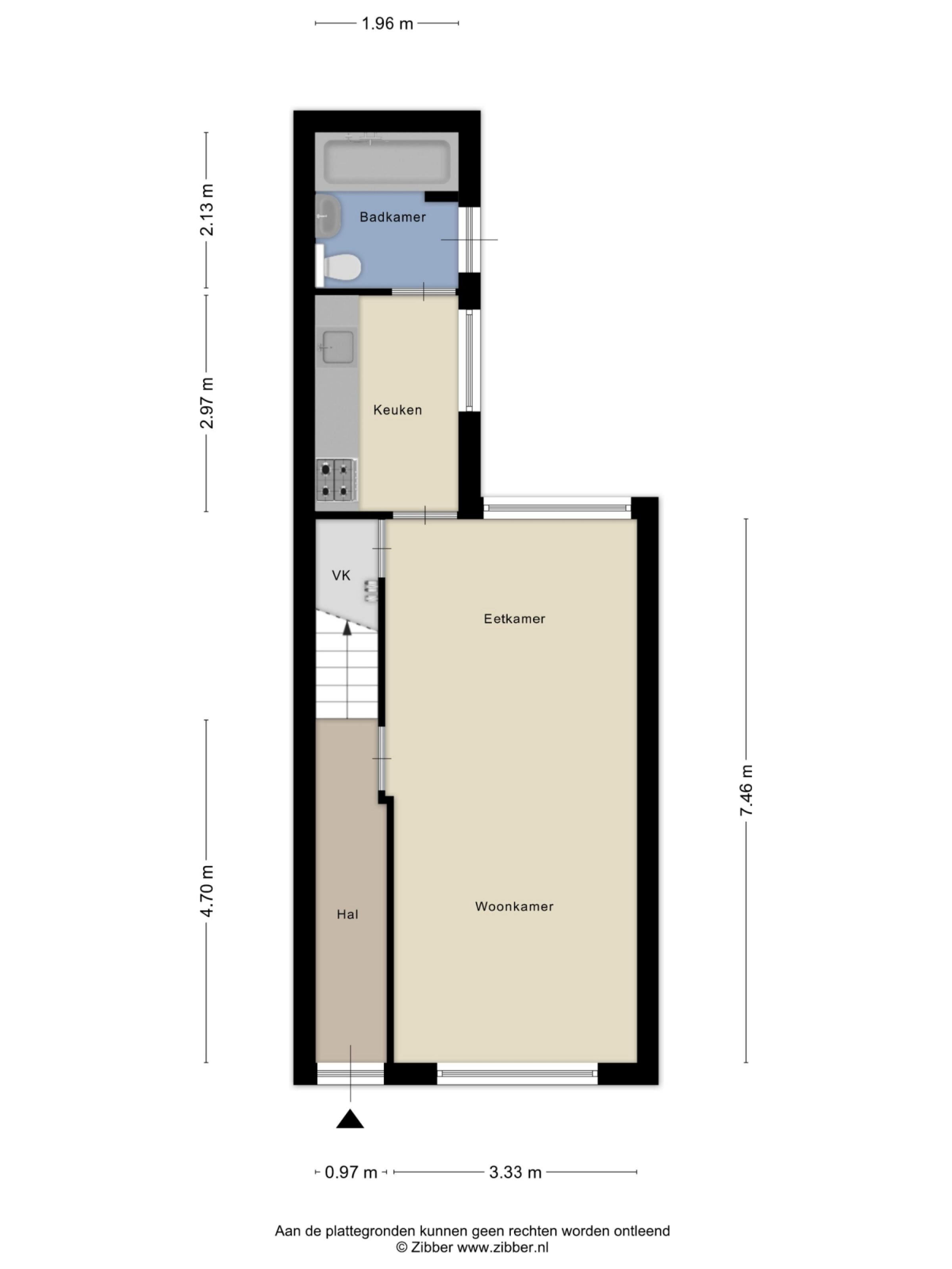 Baarsstraat 13 plattegrond