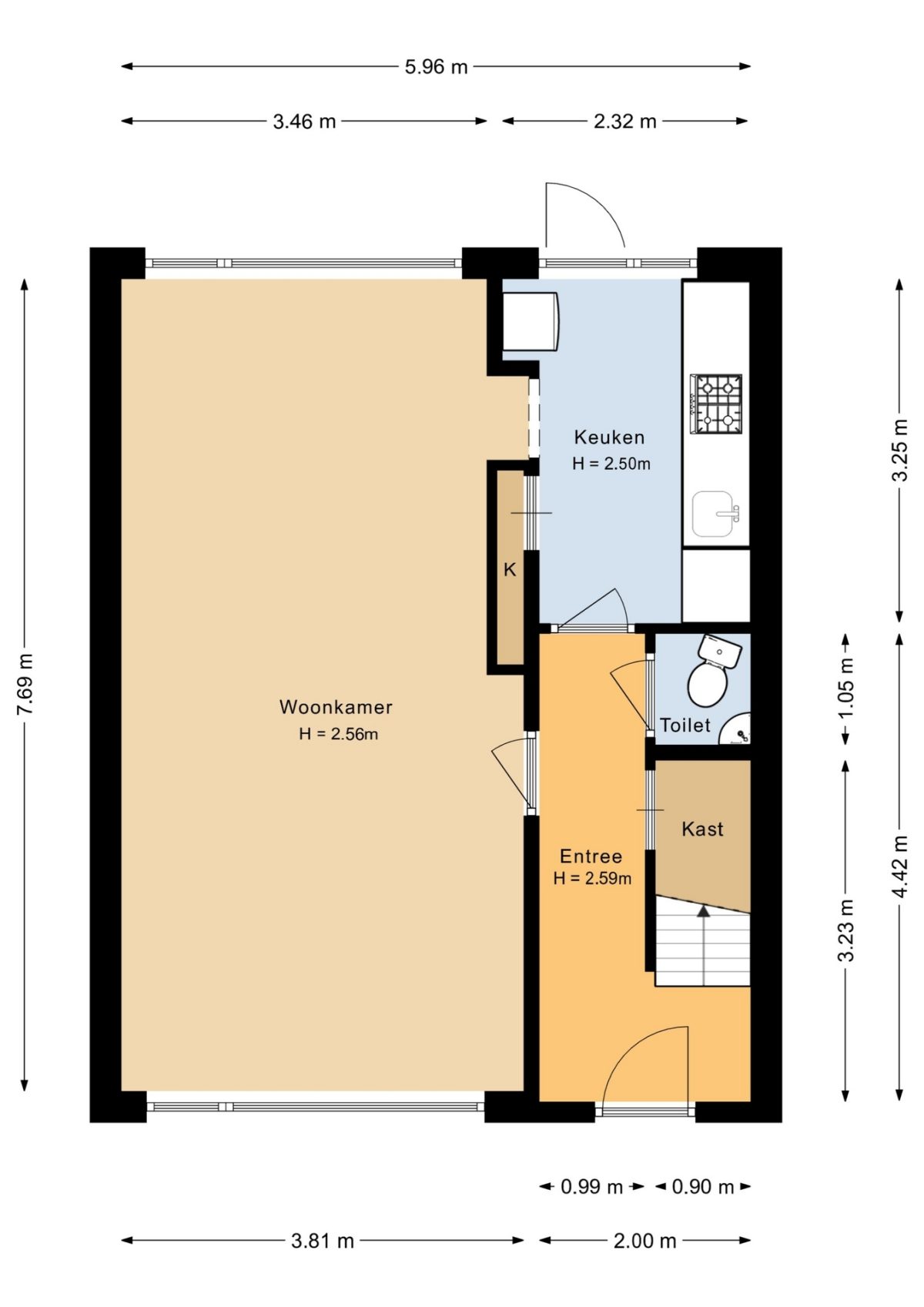 Gerard Bromlaan 46 plattegrond