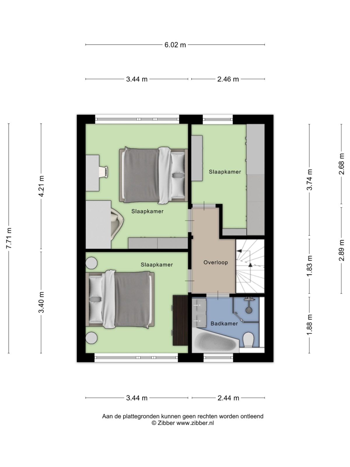 Monarchstraat 48 plattegrond 2