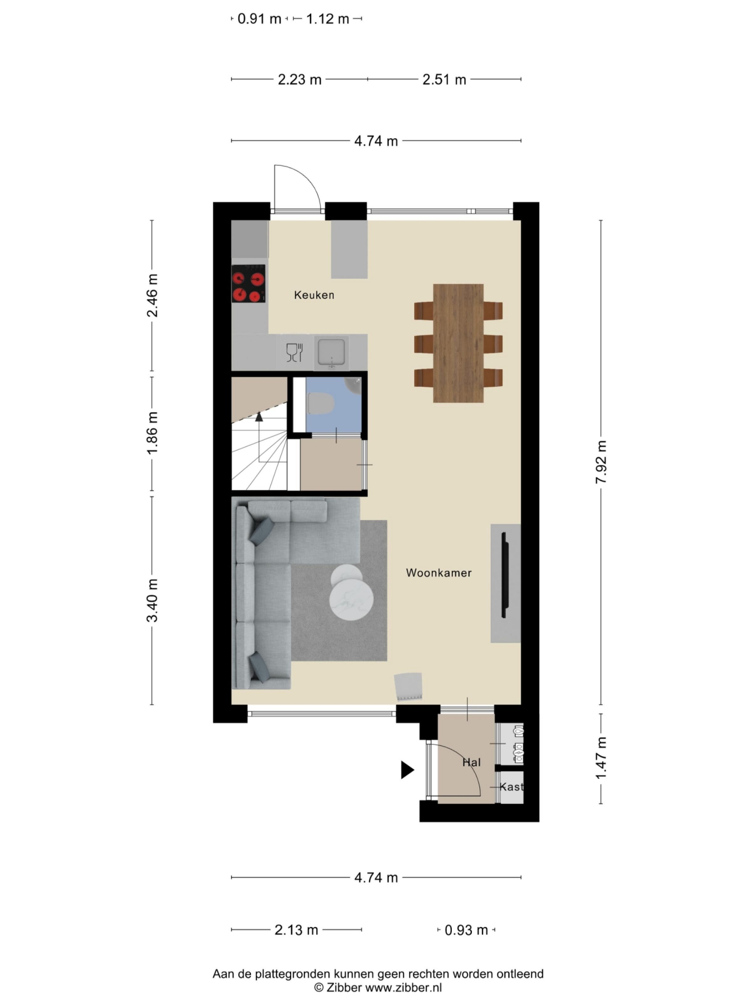 Amienslaan 21 plattegrond