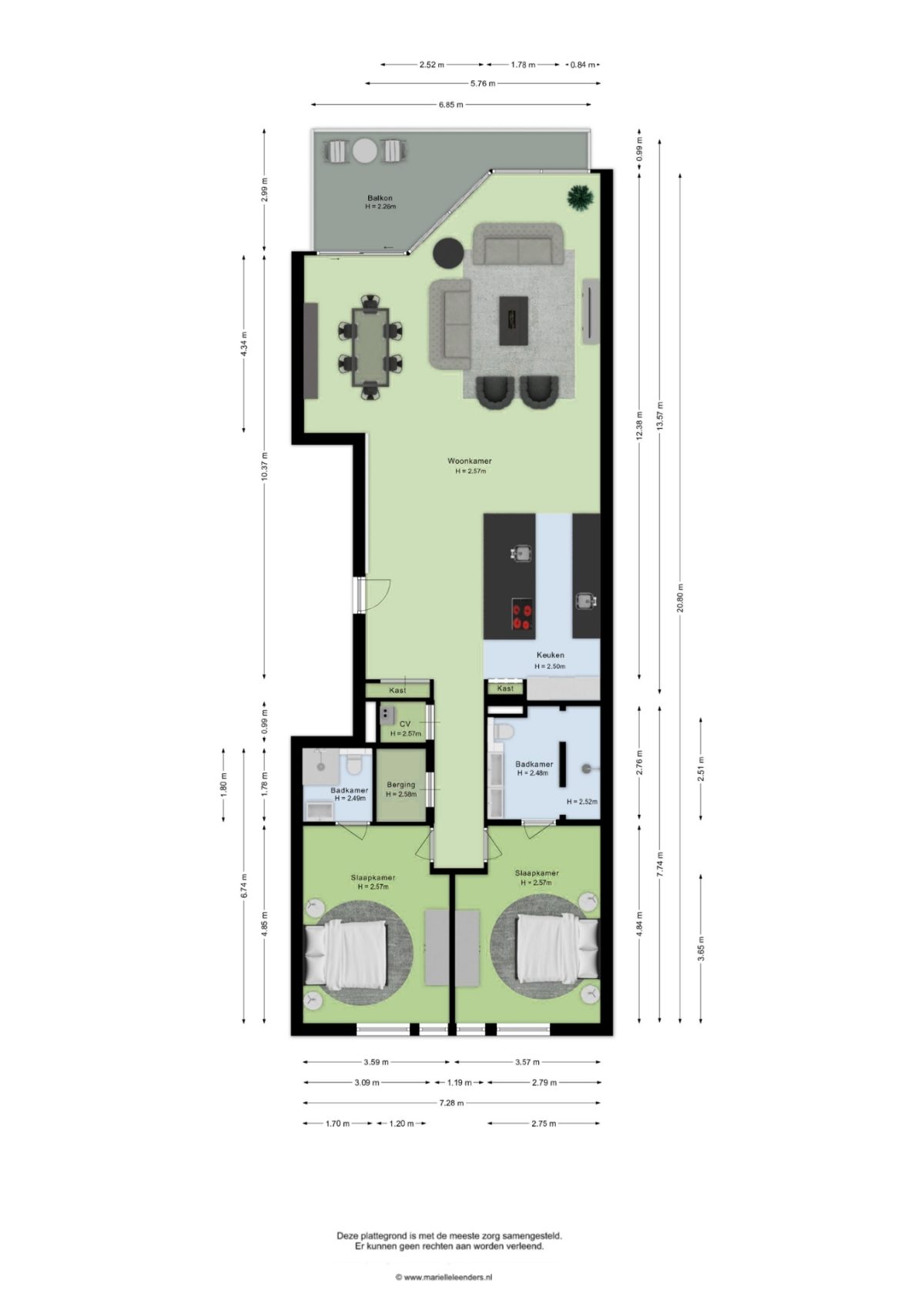 Groot Paradijs 91 plattegrond