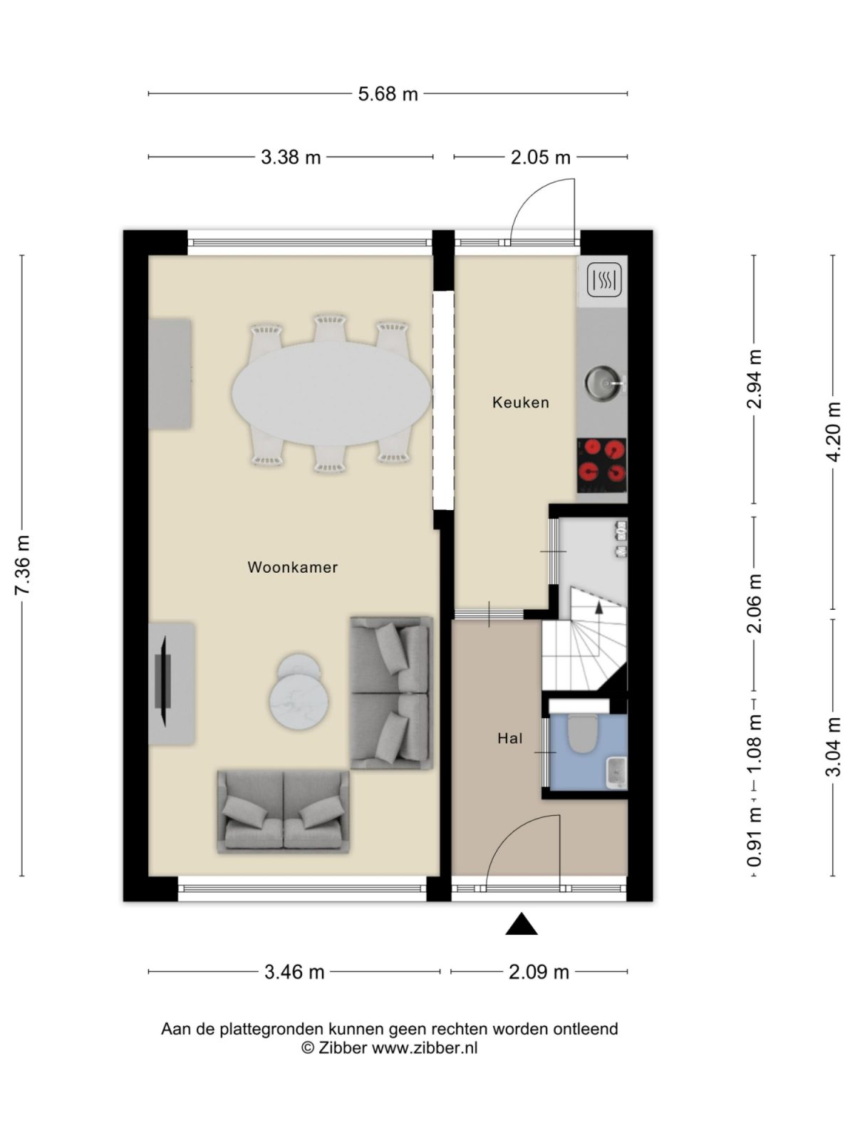 Generaal Bentinckstraat 15 plattegrond