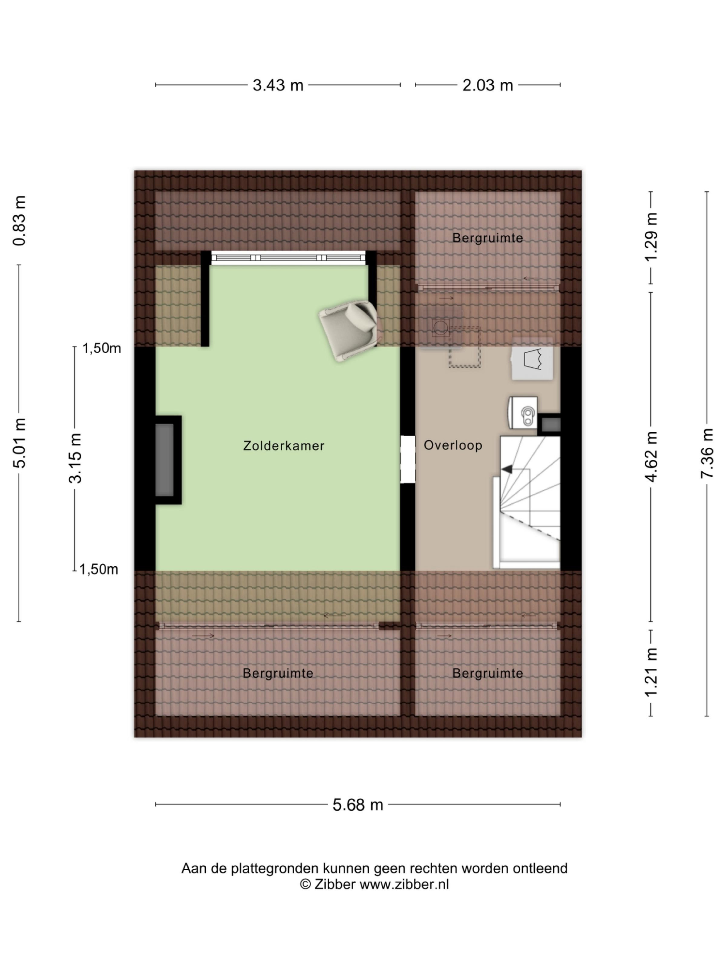 Generaal Bentinckstraat 15 plattegrond 3