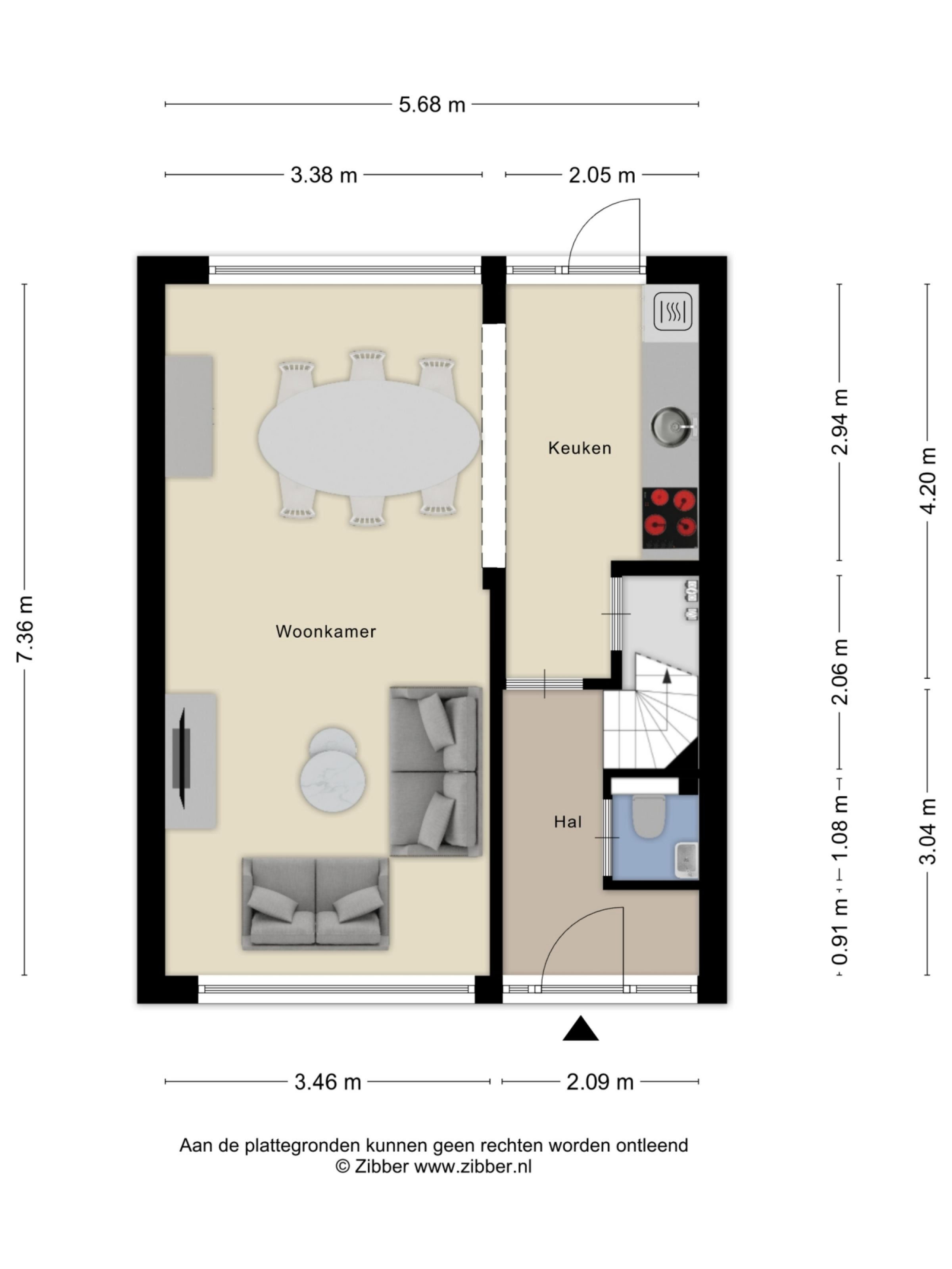 Generaal Bentinckstraat 15 plattegrond