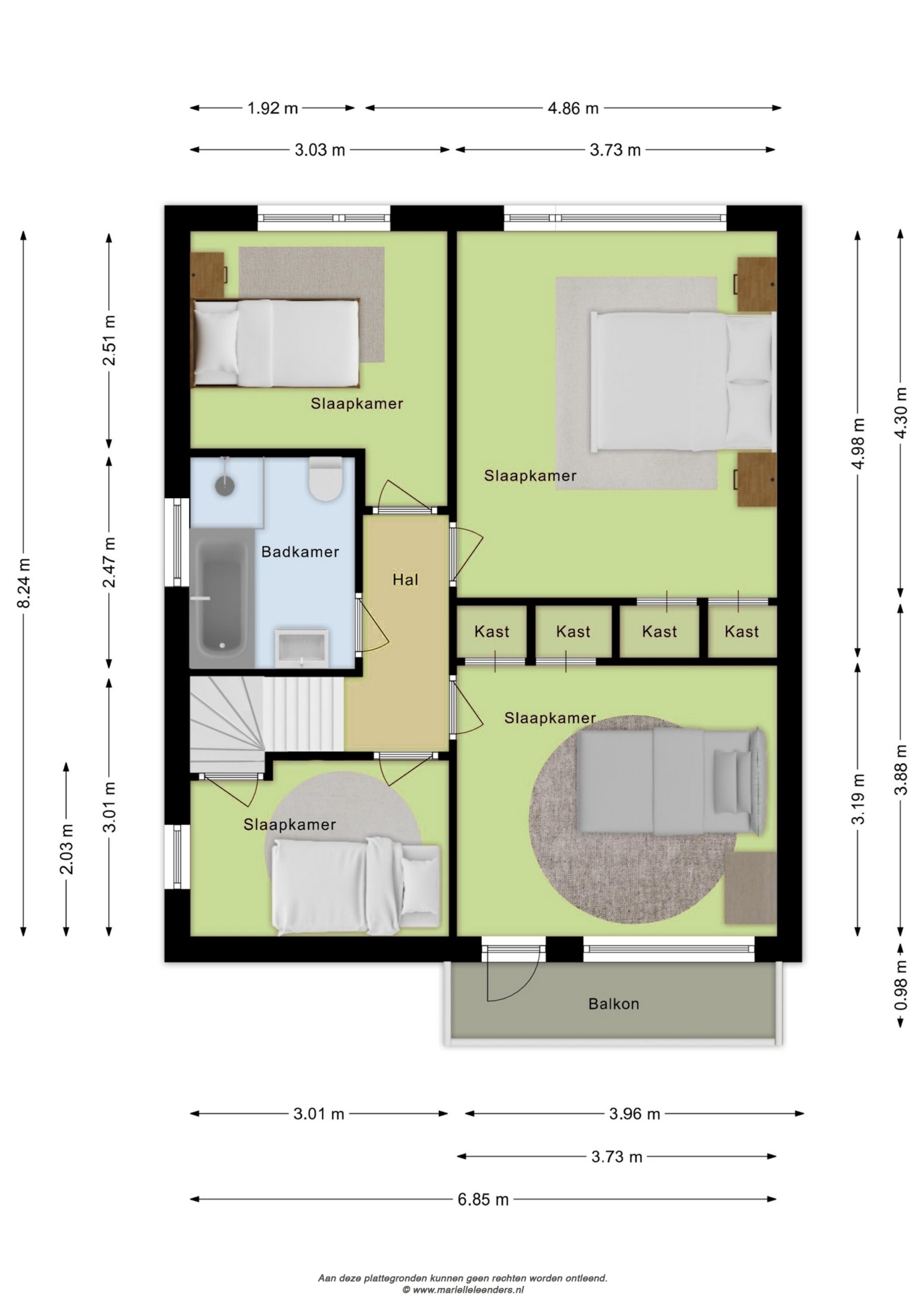 Roelantlaan 36 plattegrond 2