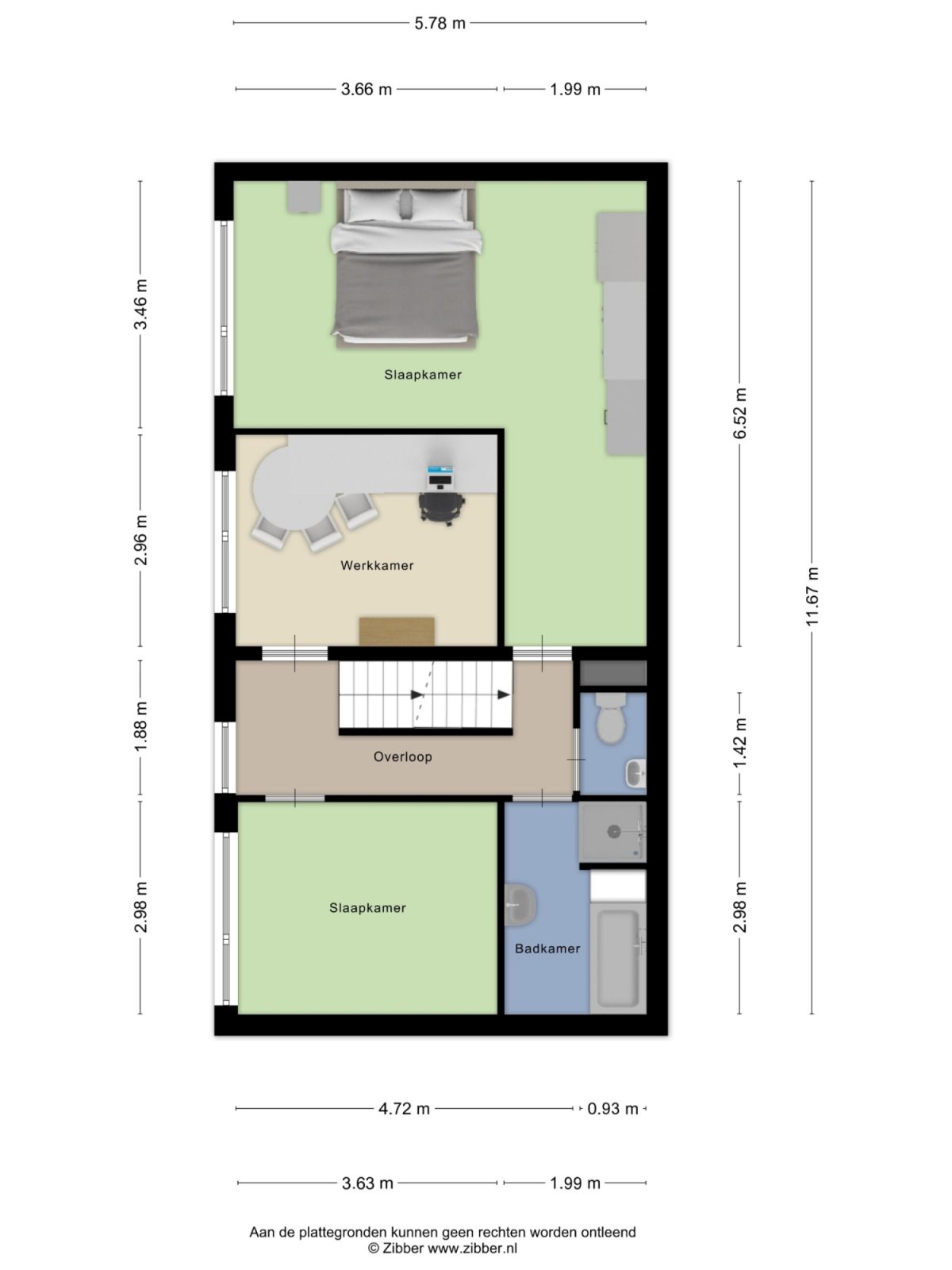 Groot Bijgaardenlaan 24 plattegrond 2