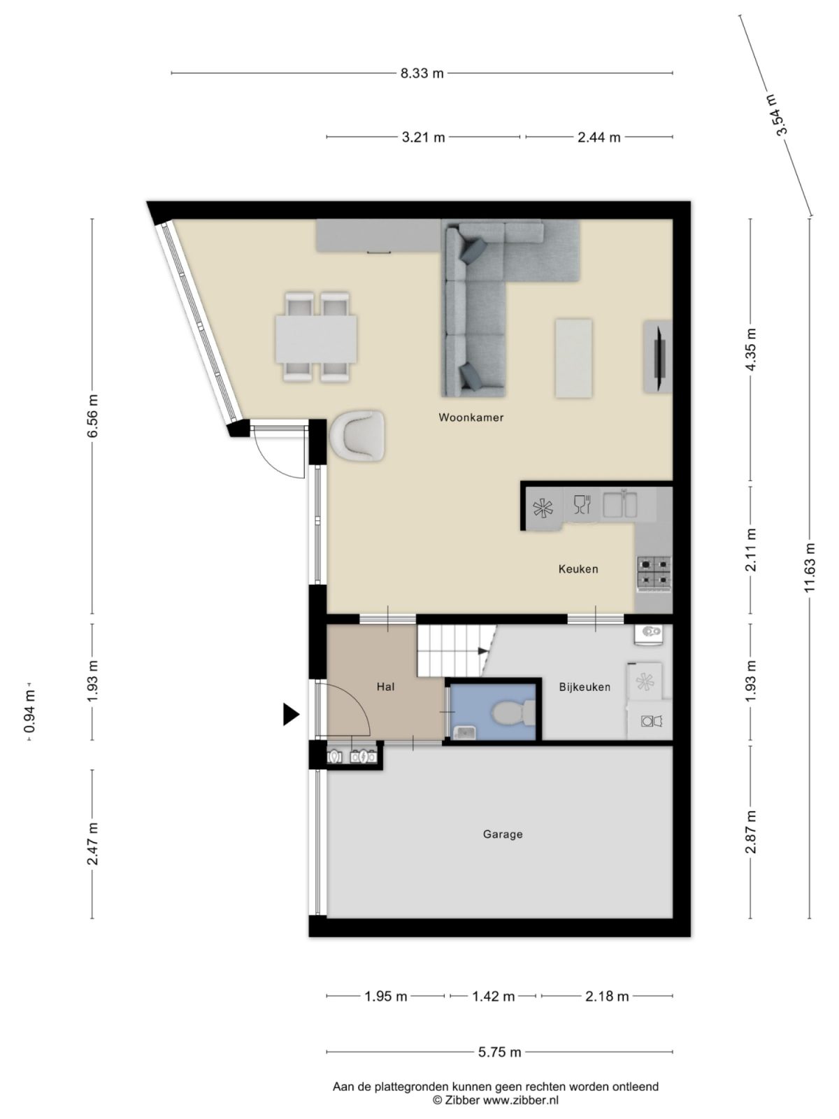 Groot Bijgaardenlaan 24 plattegrond