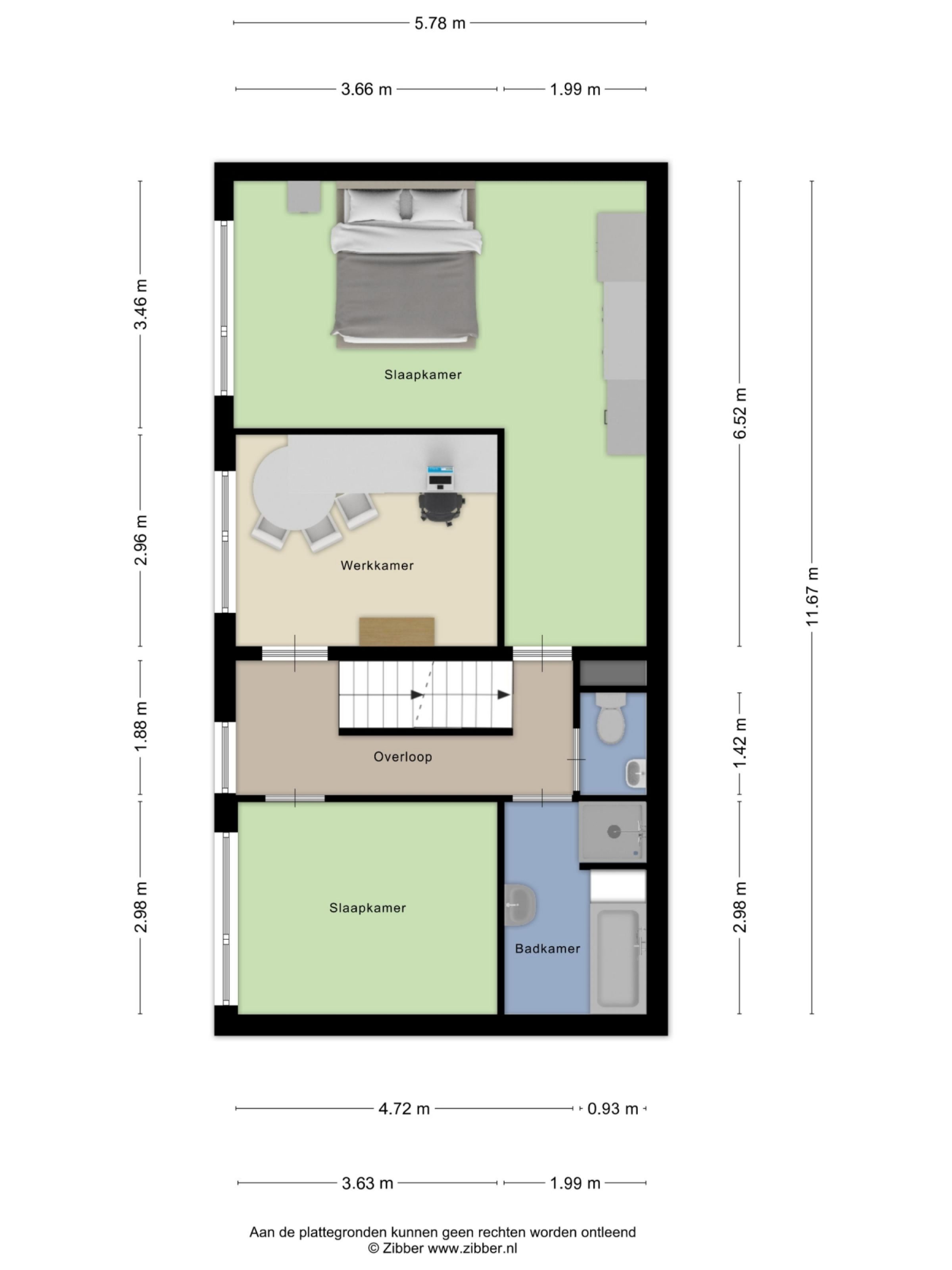 Groot Bijgaardenlaan 24 plattegrond 2