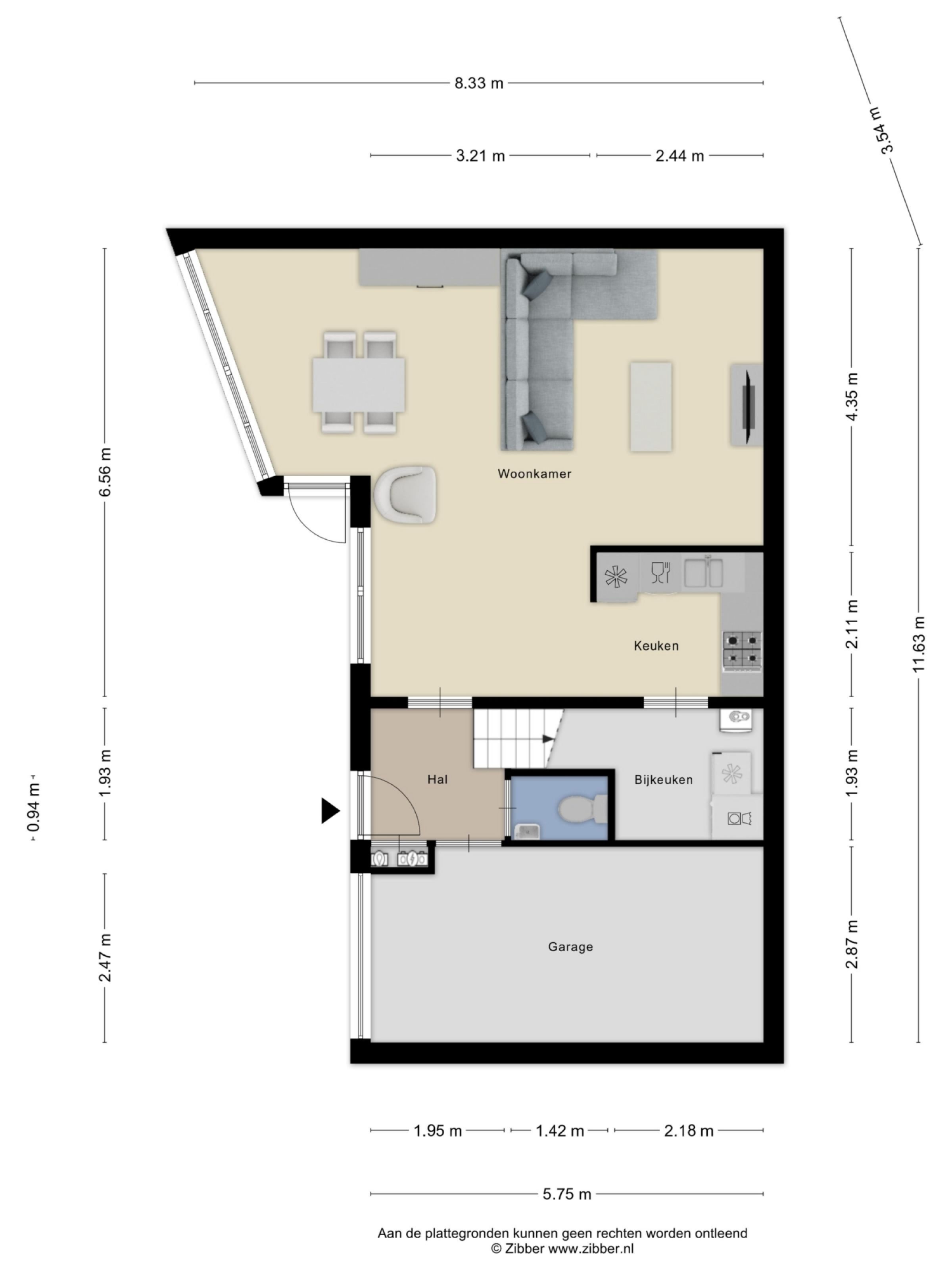 Groot Bijgaardenlaan 24 plattegrond