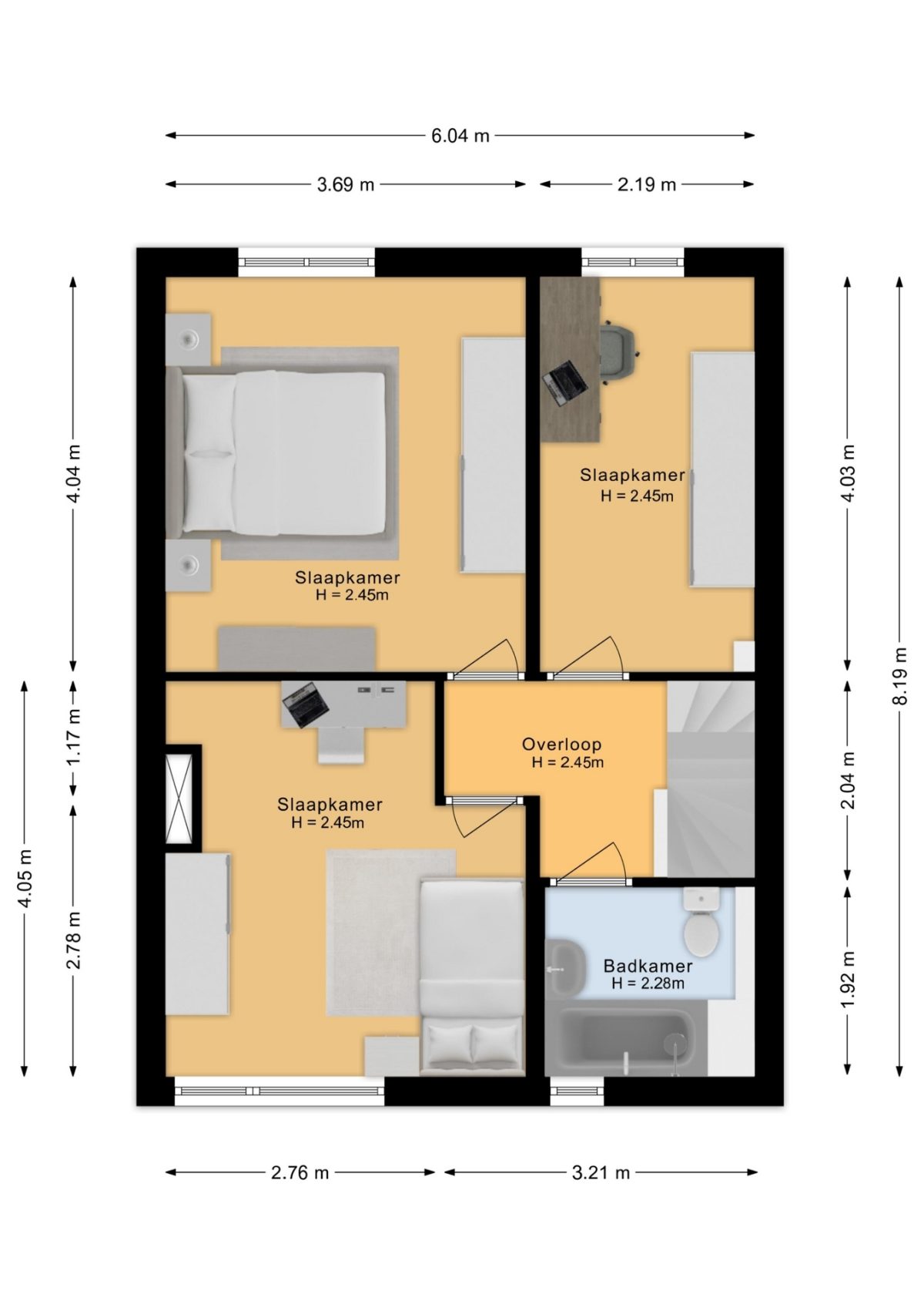 Normandielaan 160 plattegrond 2