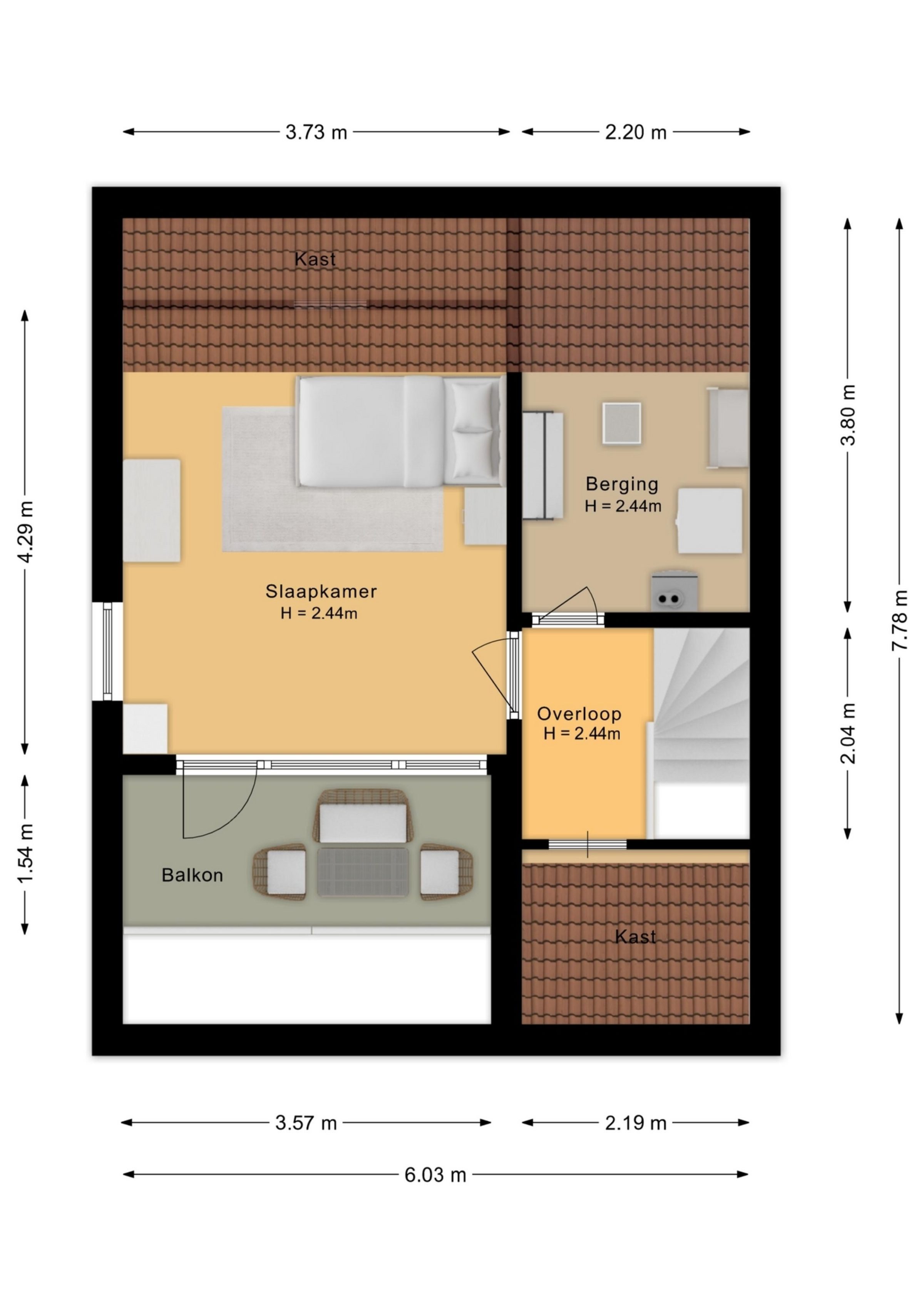 Normandielaan 160 plattegrond 3