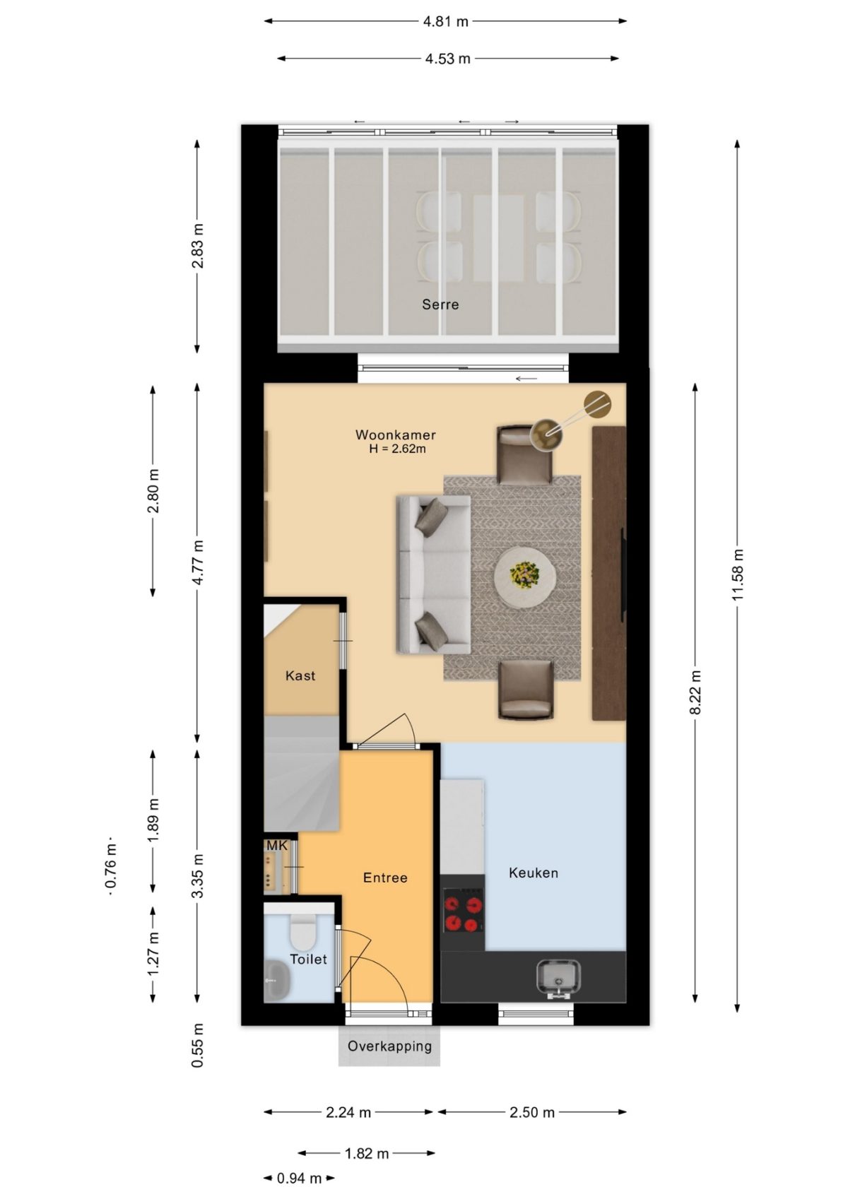 Waterlinie 77 plattegrond