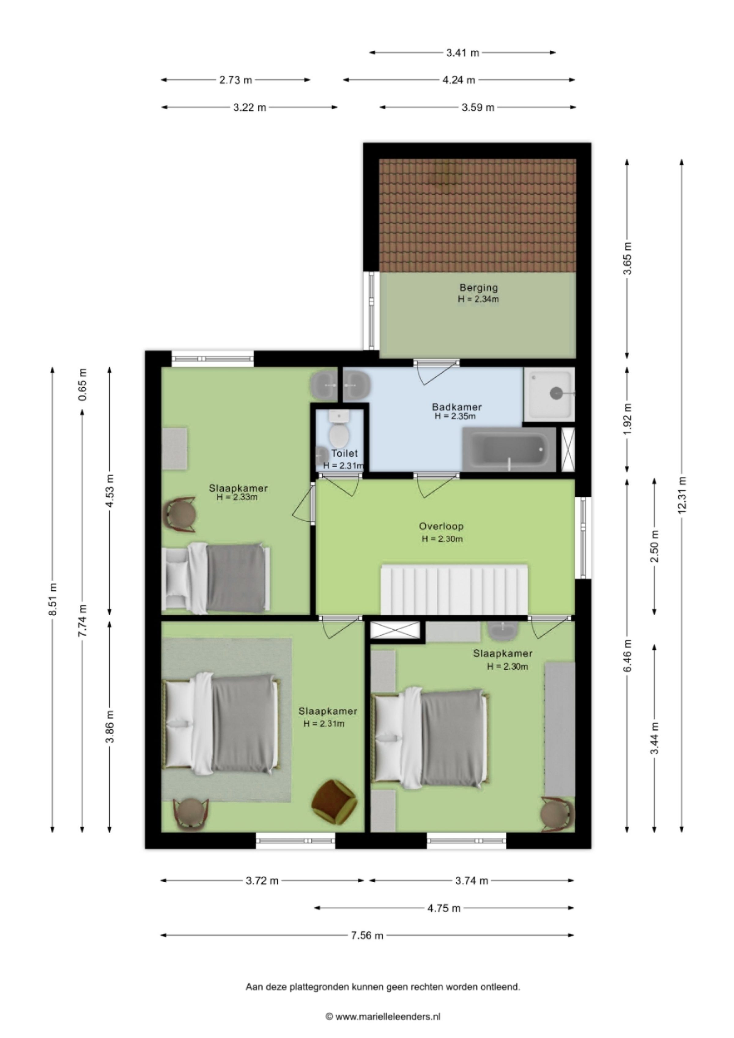 Arieslaan 5 plattegrond 2