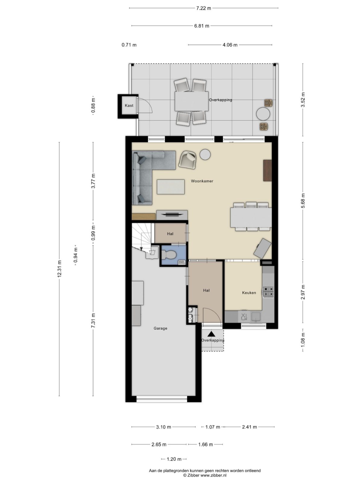 Mainelaan 153 plattegrond