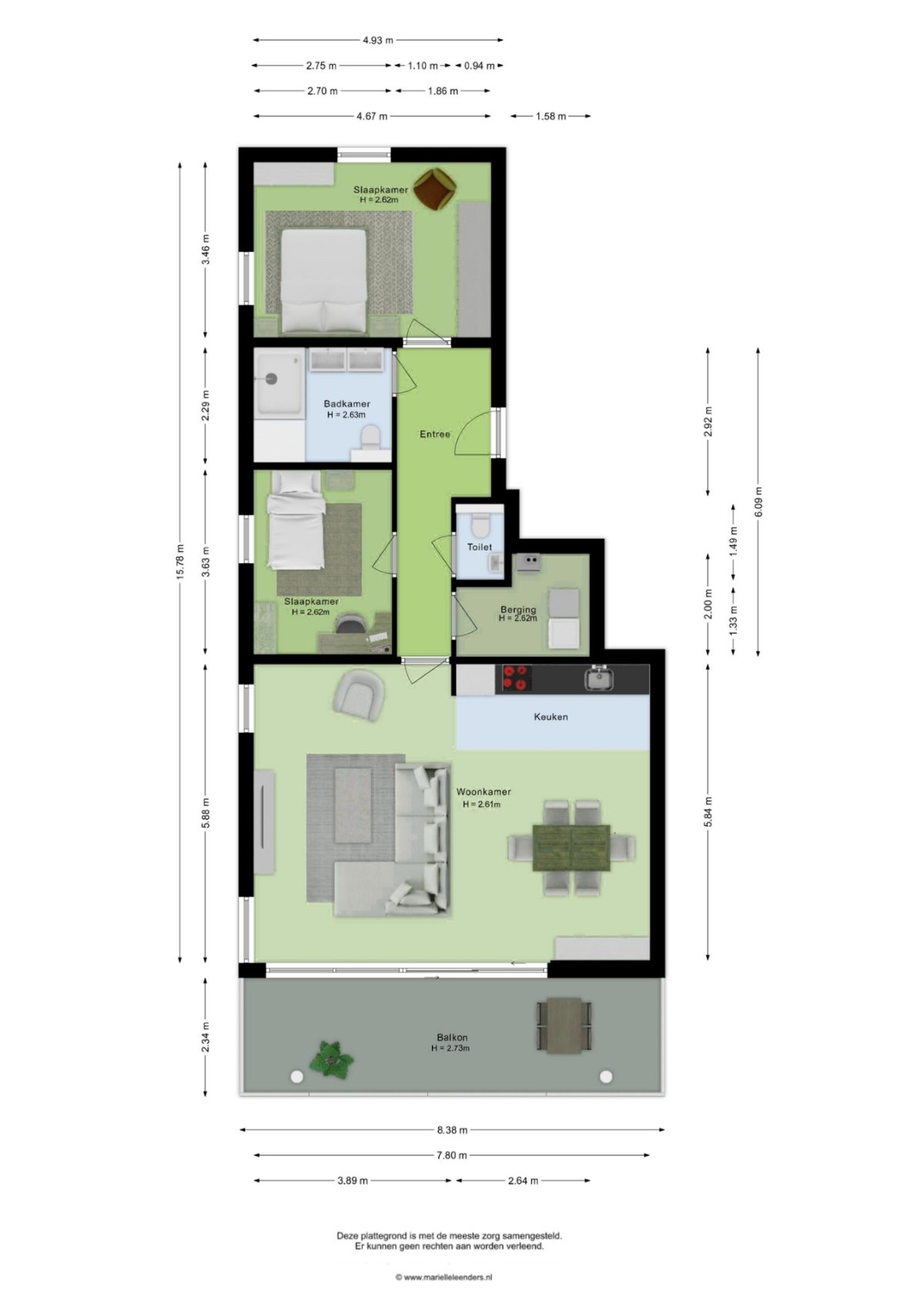 Lies de Kruijffgaarde 22 plattegrond