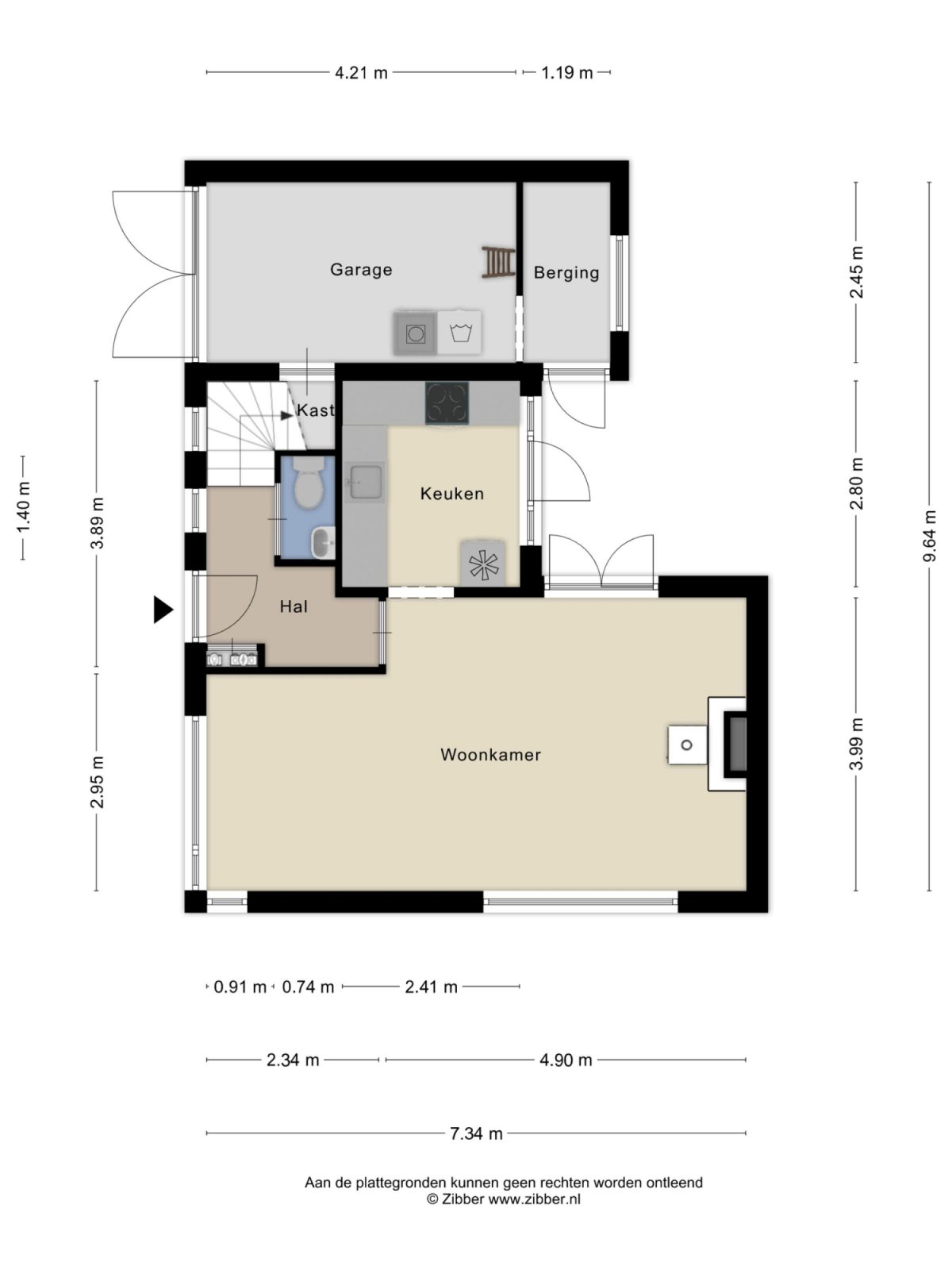 Pastoor van Arsplein 36 plattegrond