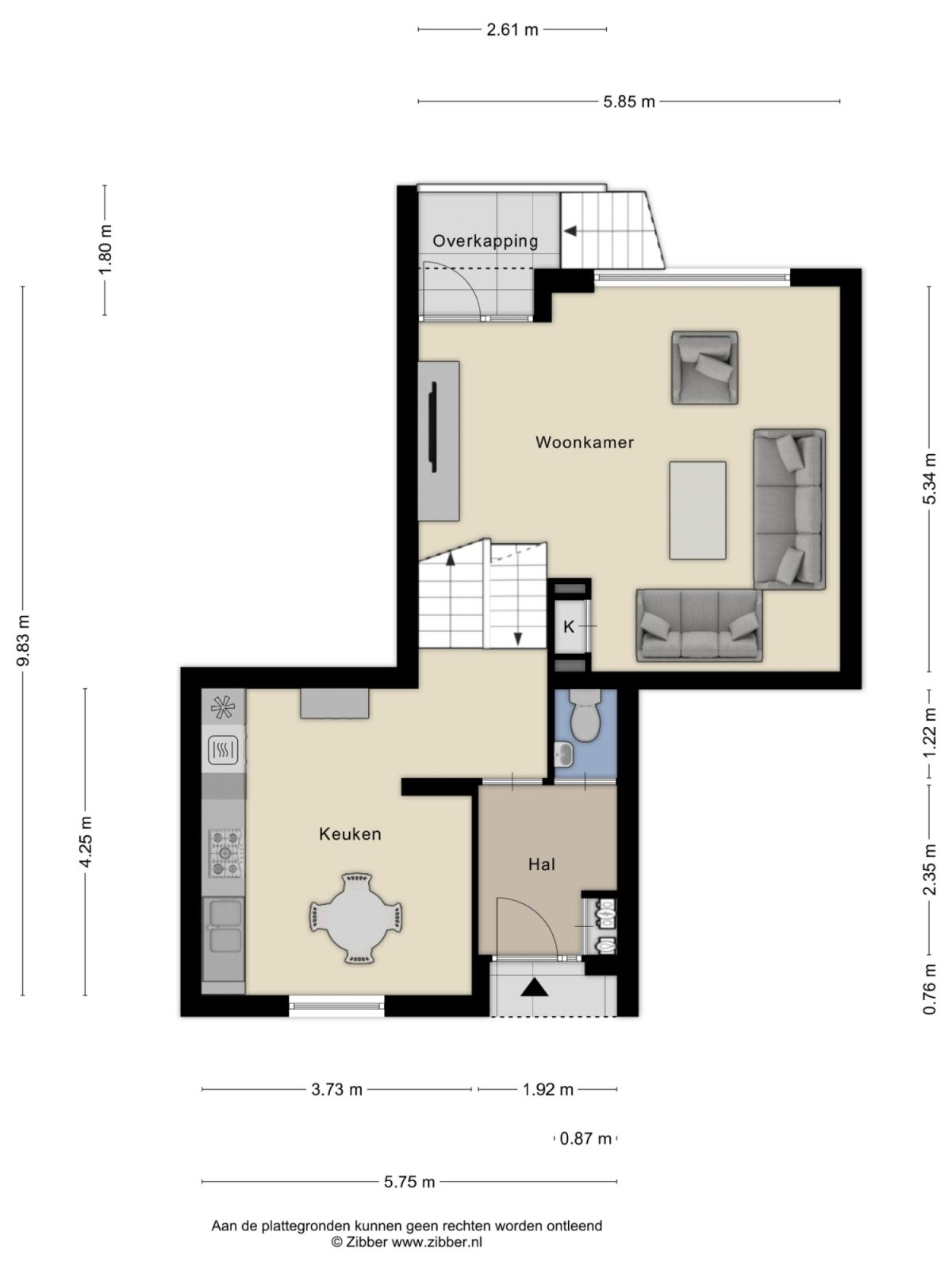 Venetiëstraat 31 plattegrond
