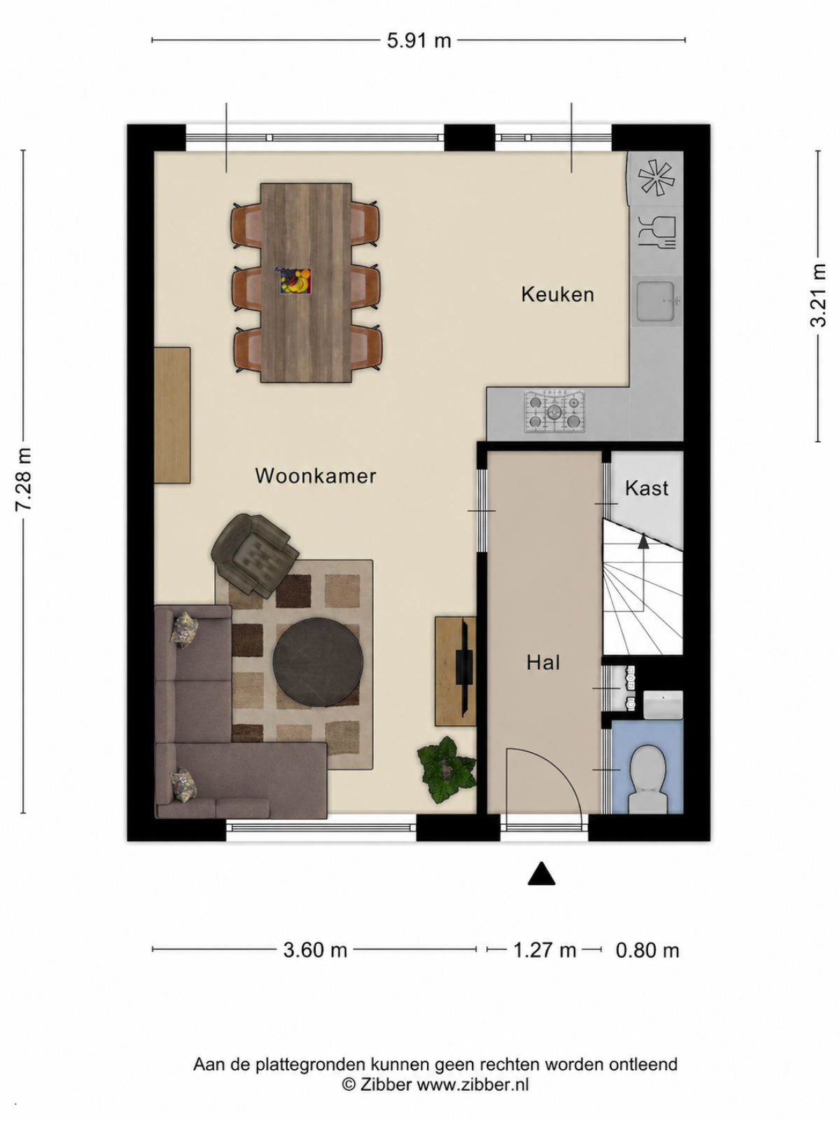 Orvallaan 21 plattegrond