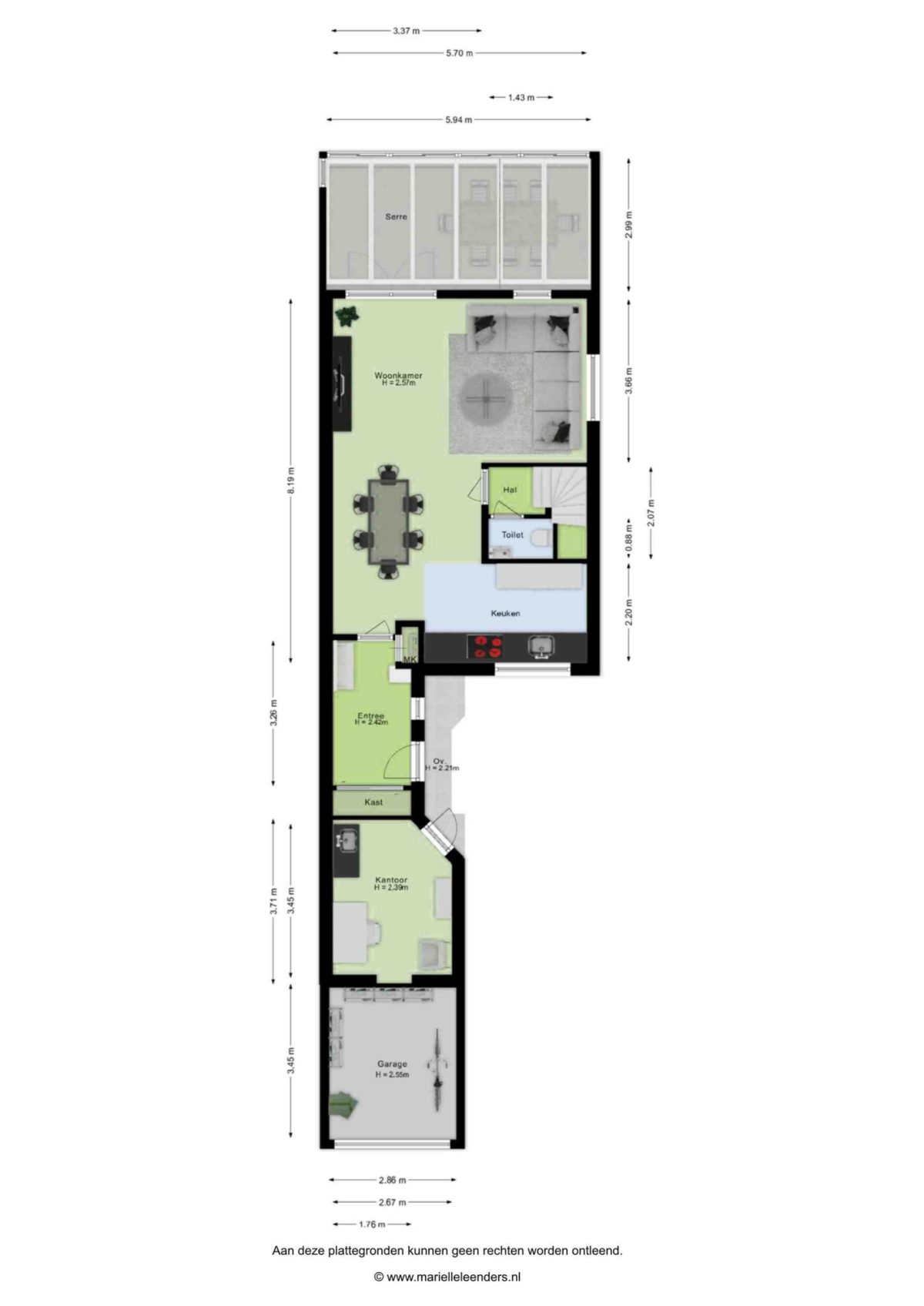 Fransebaan 82 plattegrond