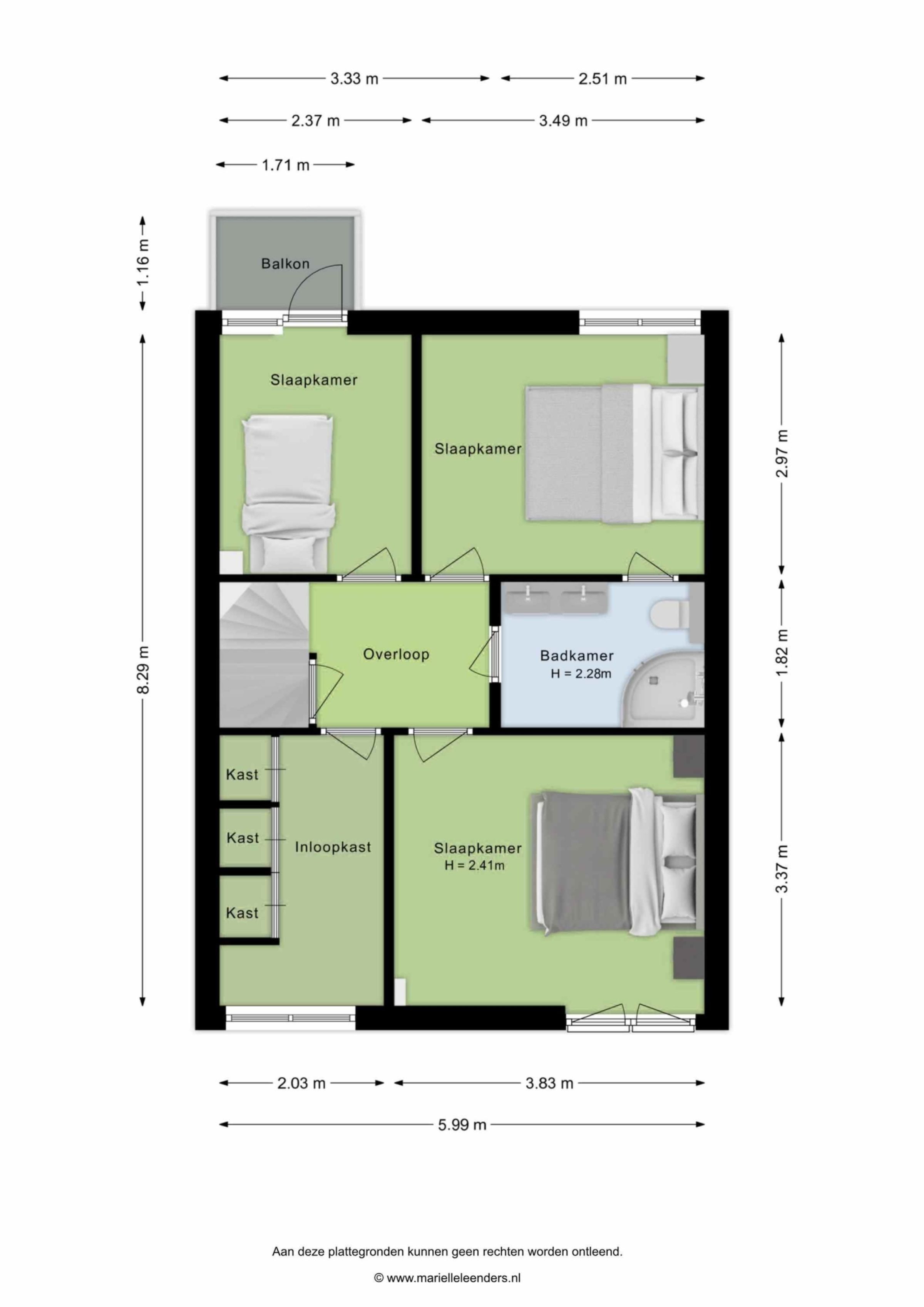 Liviuslaan 53 plattegrond 2