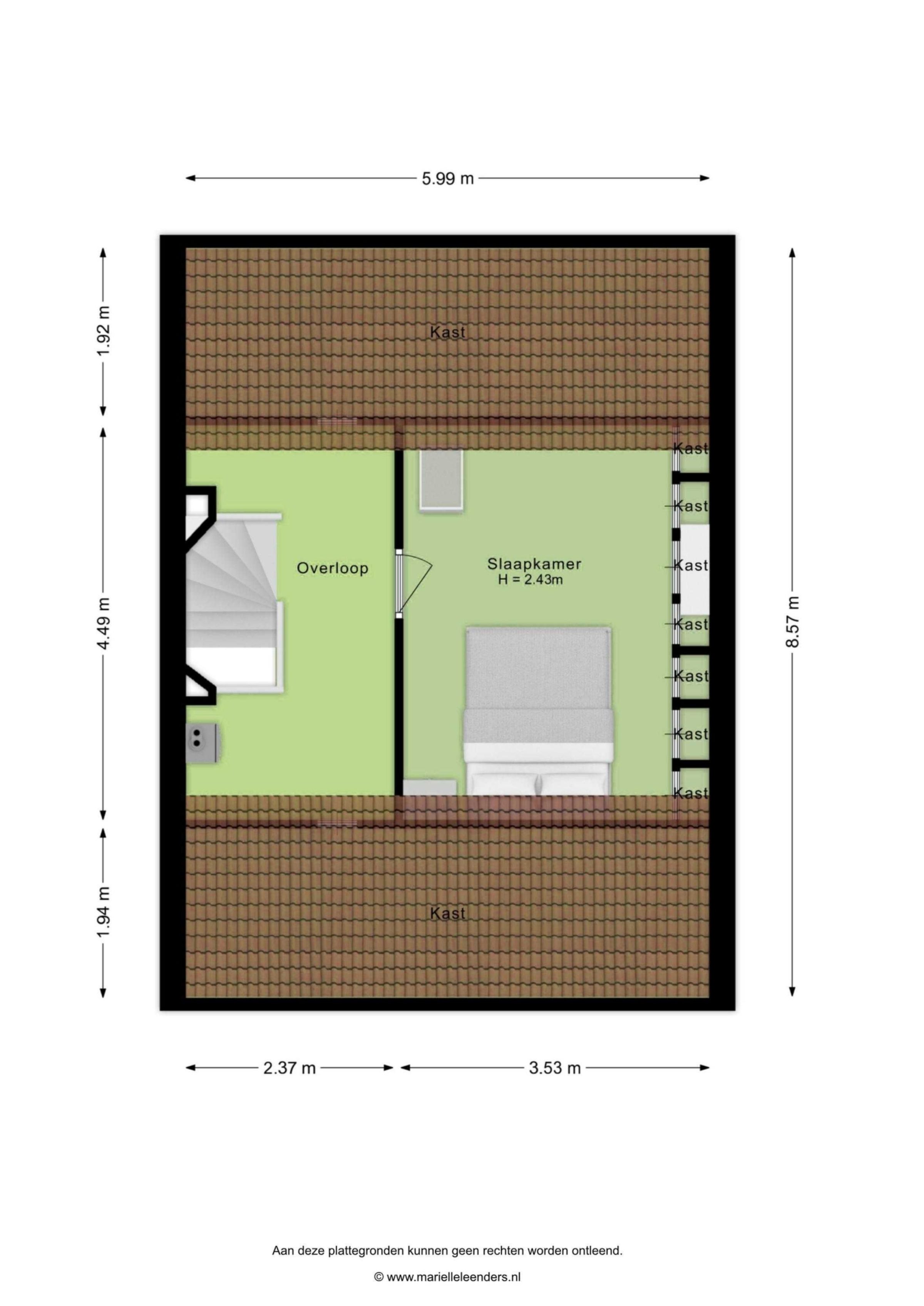 Liviuslaan 53 plattegrond 3