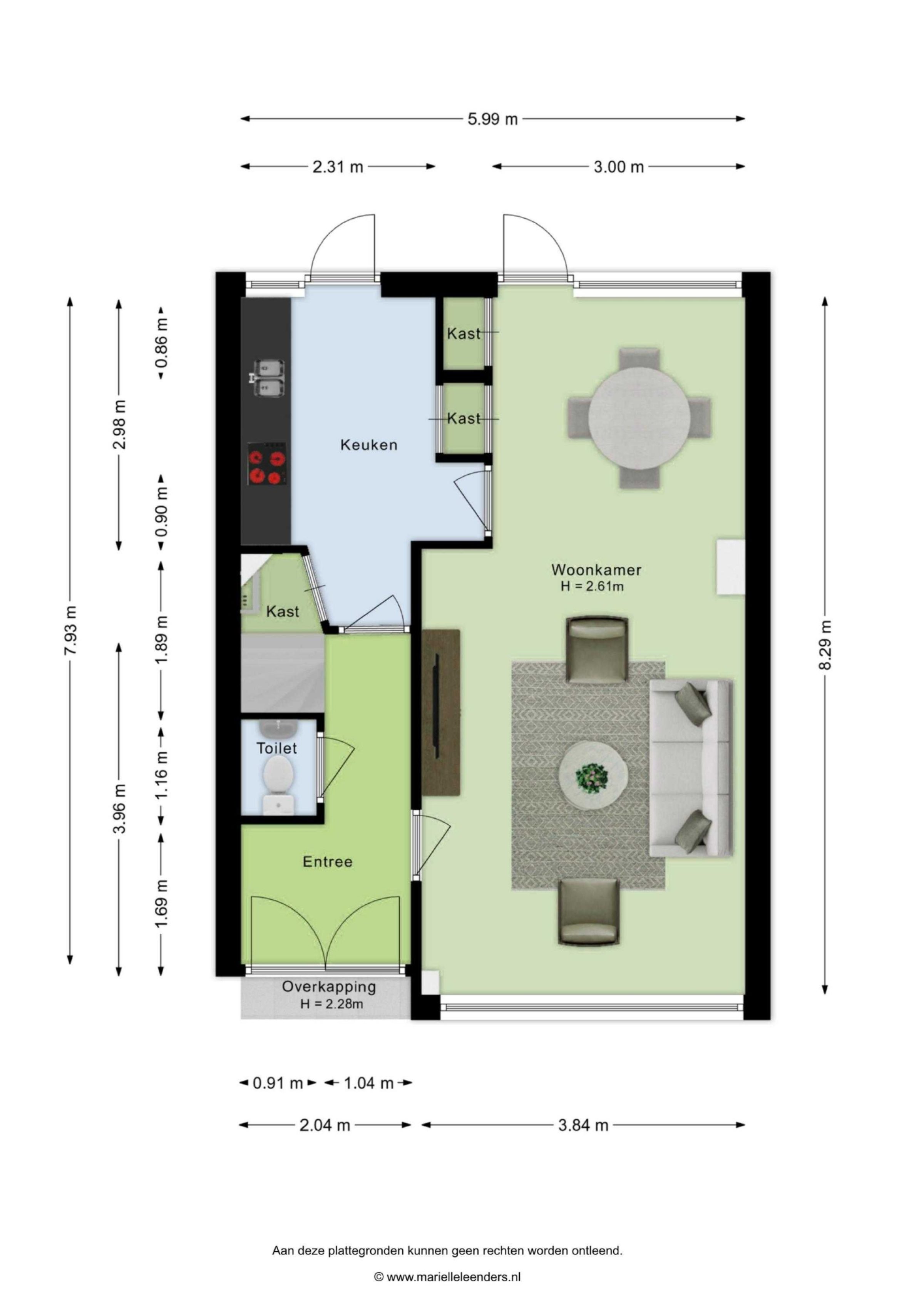 Liviuslaan 53 plattegrond