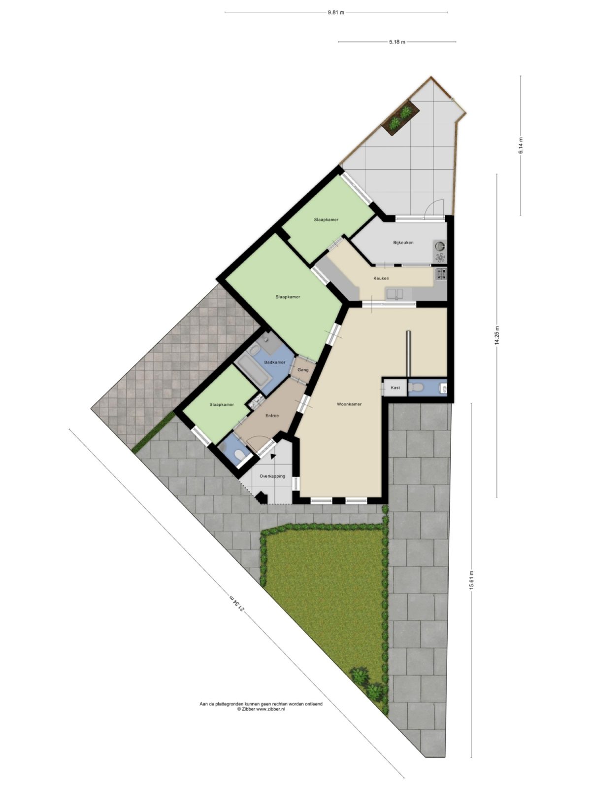 Lorrainelaan 8 plattegrond