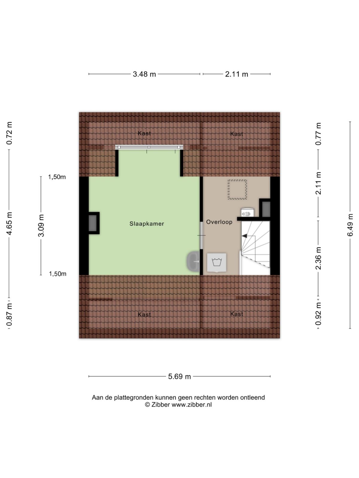 Adelaertstraat 25 plattegrond 3