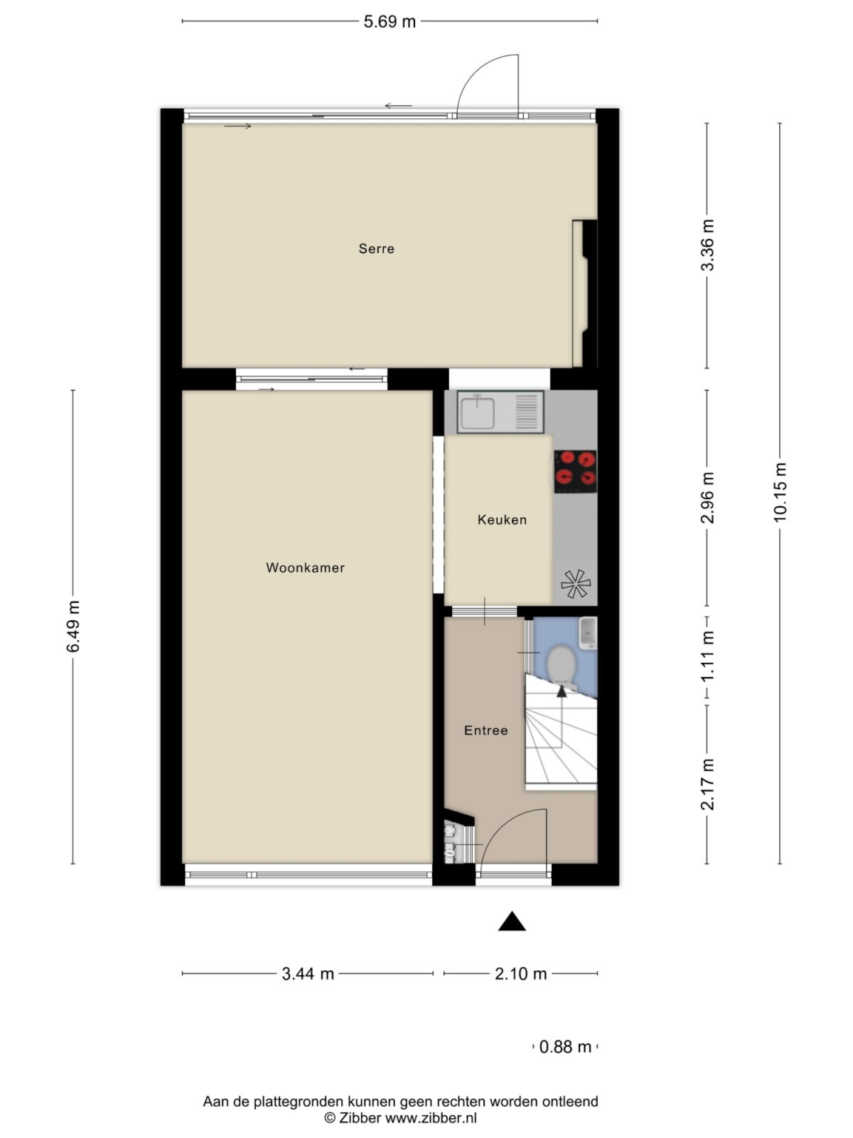 Adelaertstraat 25 plattegrond