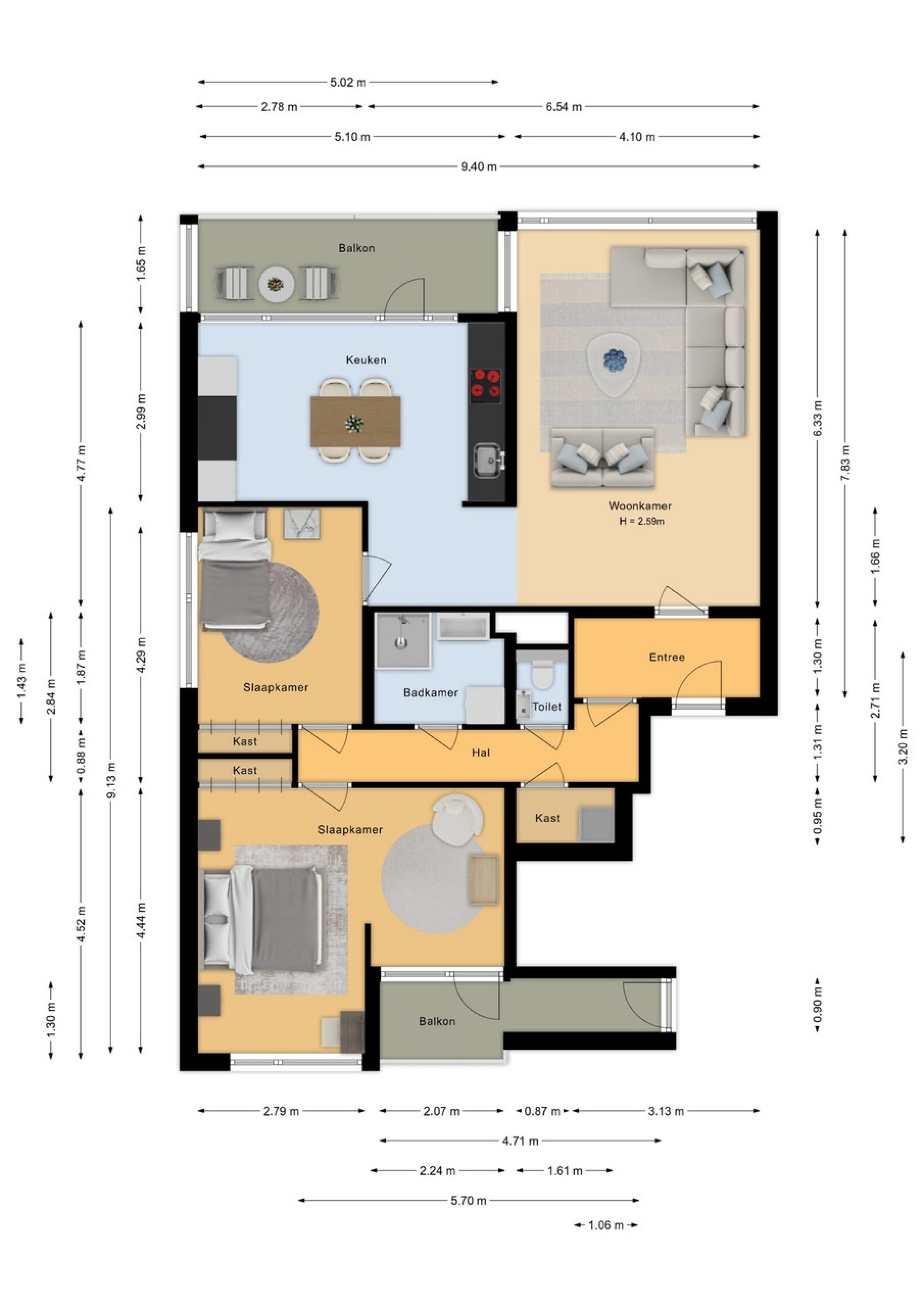 Venuslaan 359 plattegrond