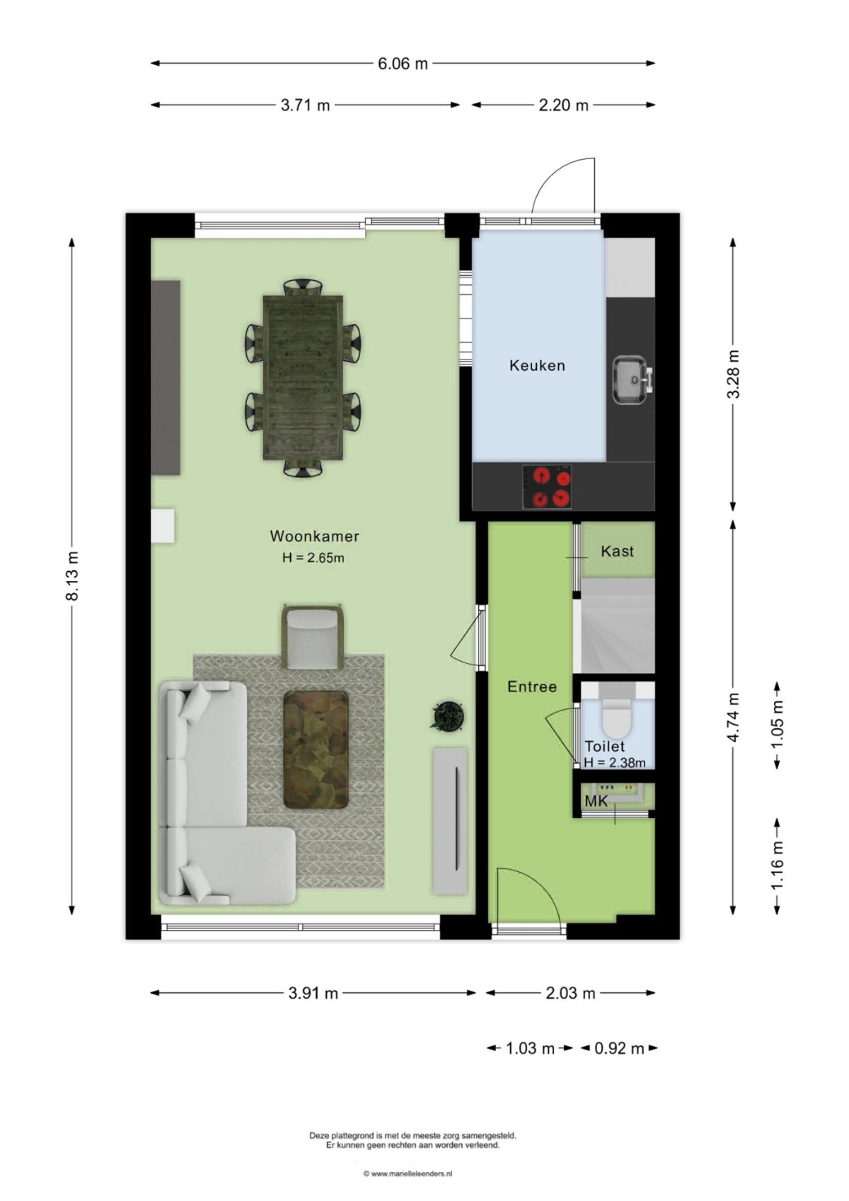 Basstraat 40 plattegrond