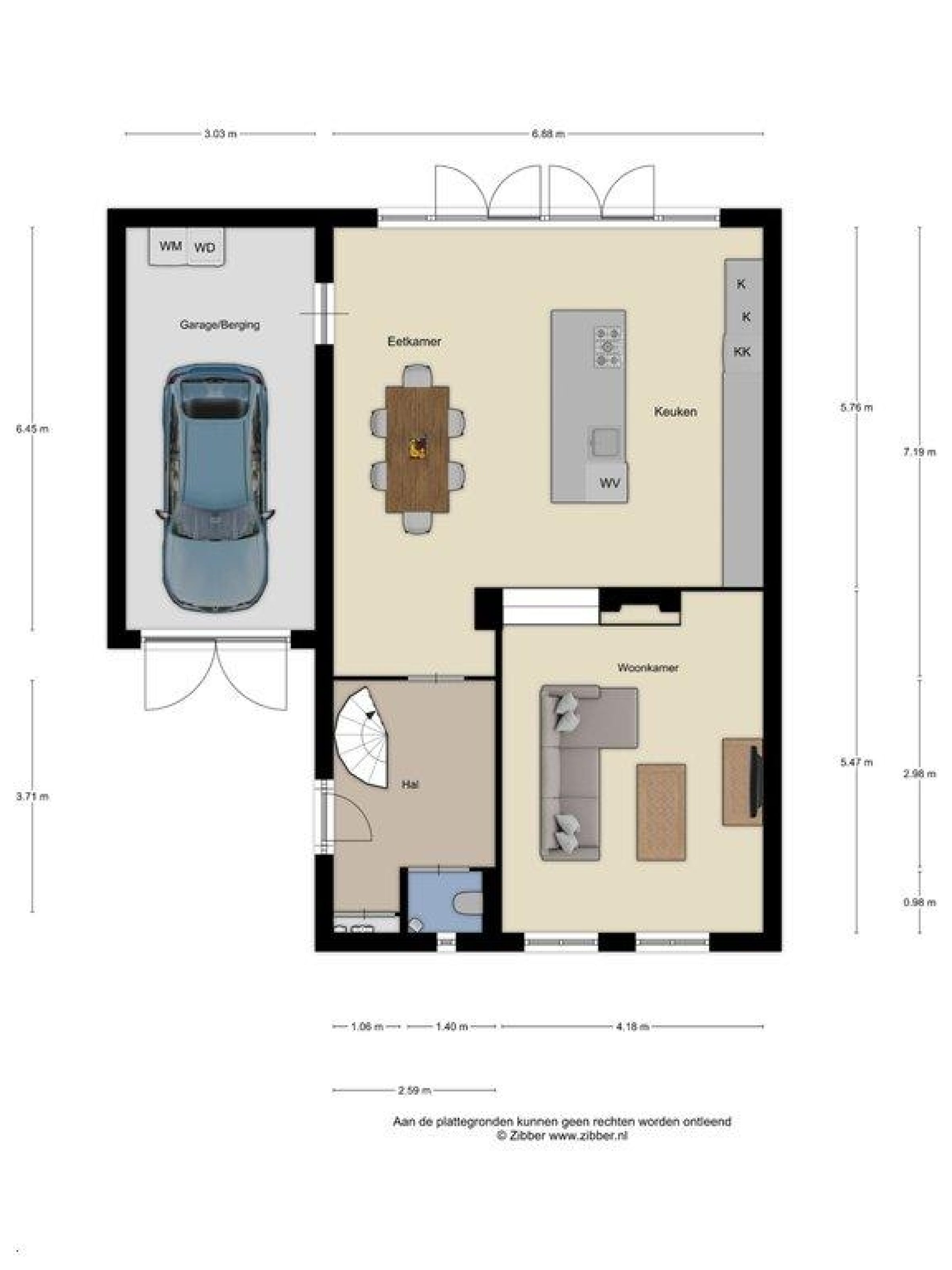 Bogardeind 172 plattegrond