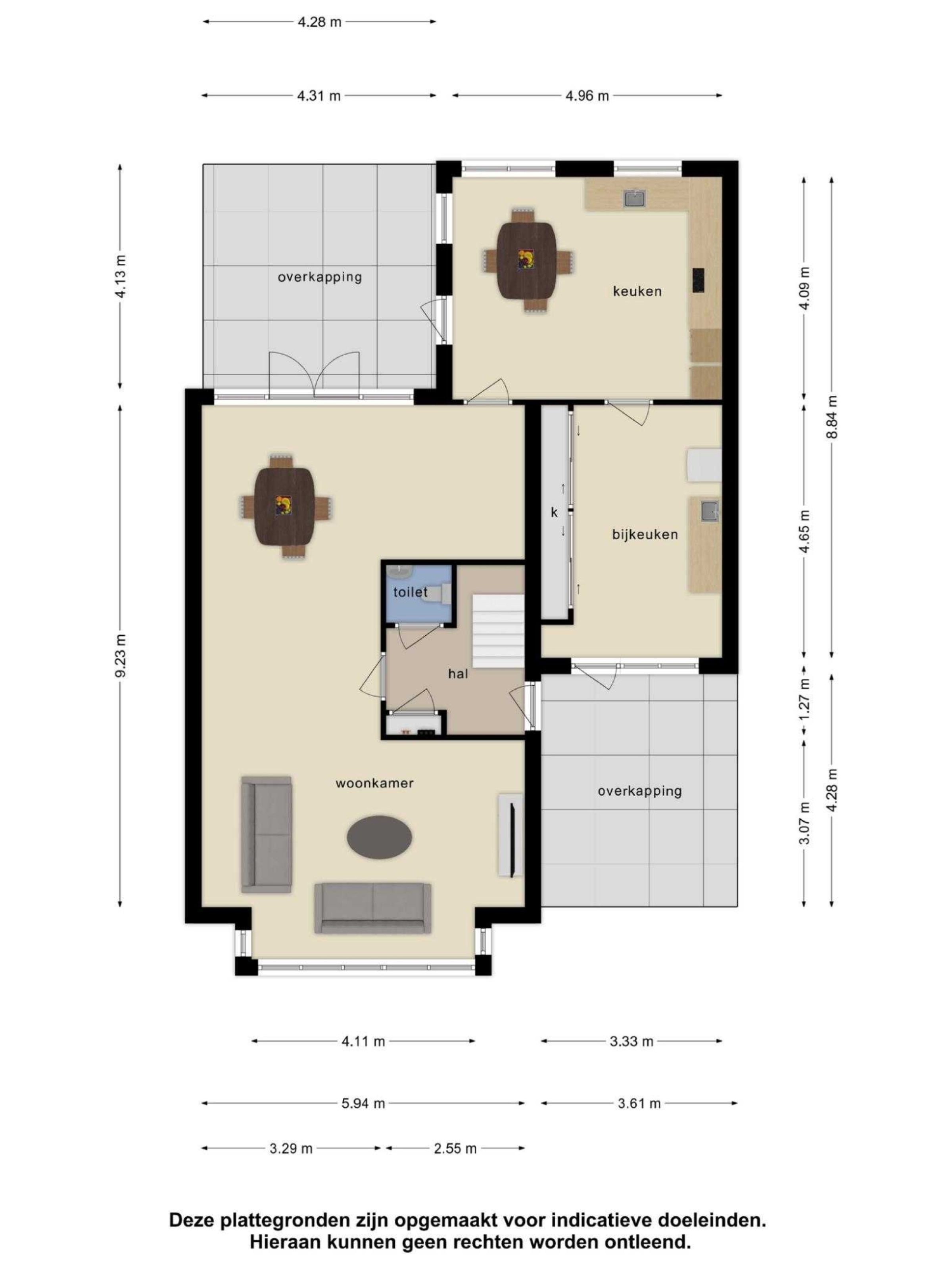 Jaap Hamminglaan 1 B plattegrond