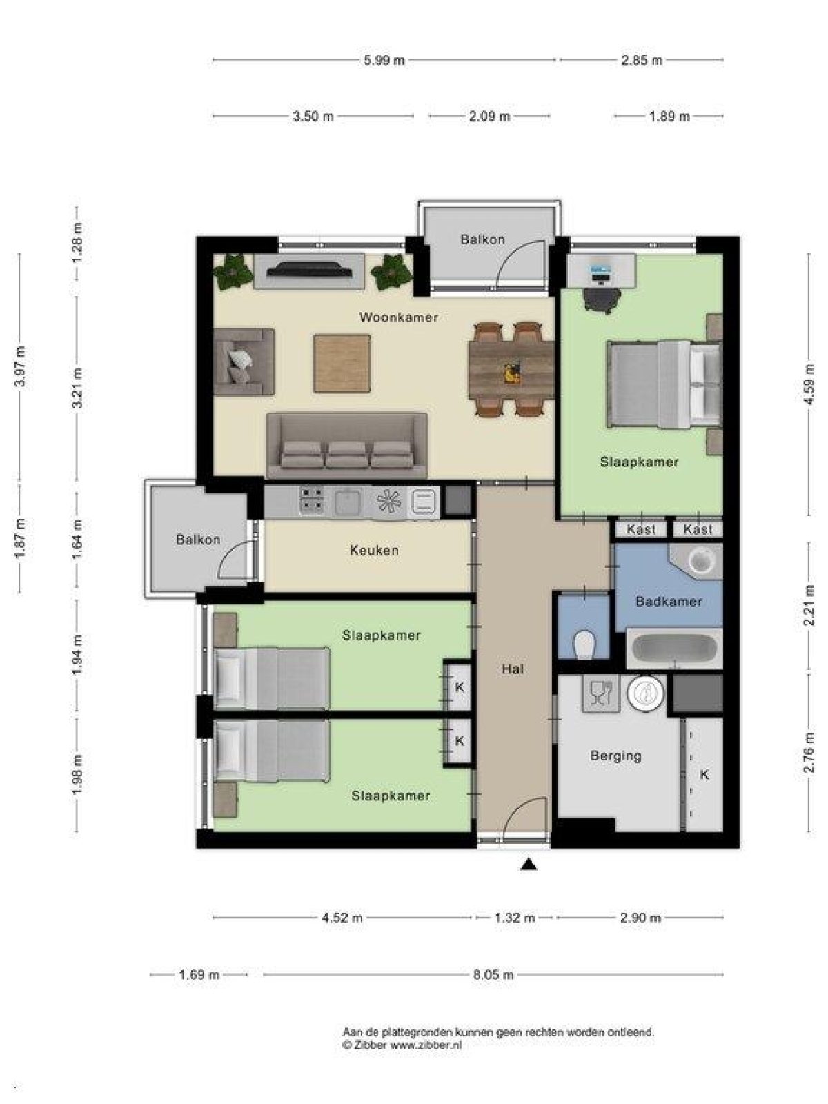 Pisanostraat 188 plattegrond