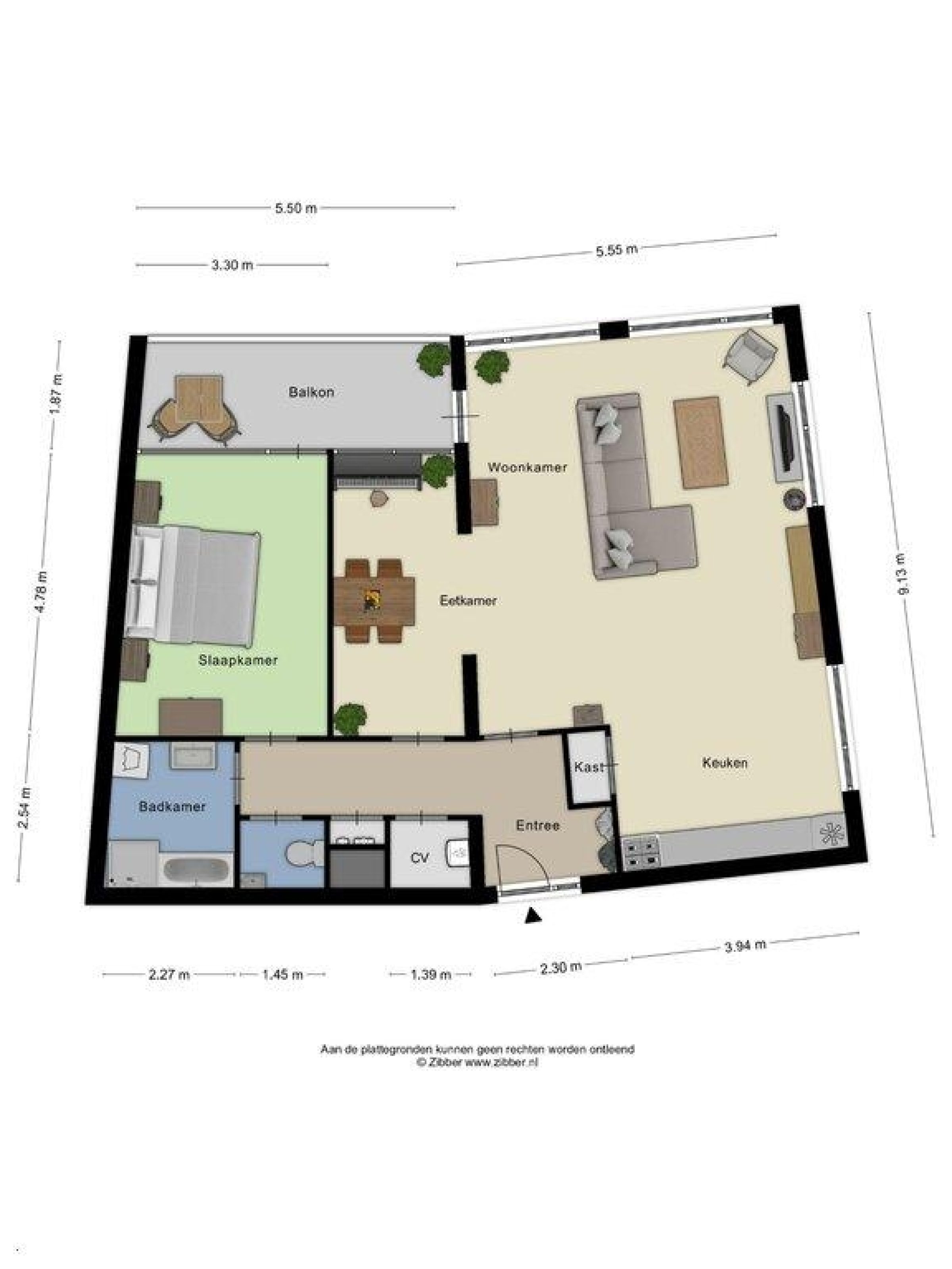 Groenstraat 184 plattegrond