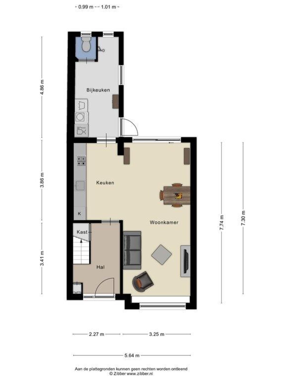 Eckartseweg Zuid 171 plattegrond
