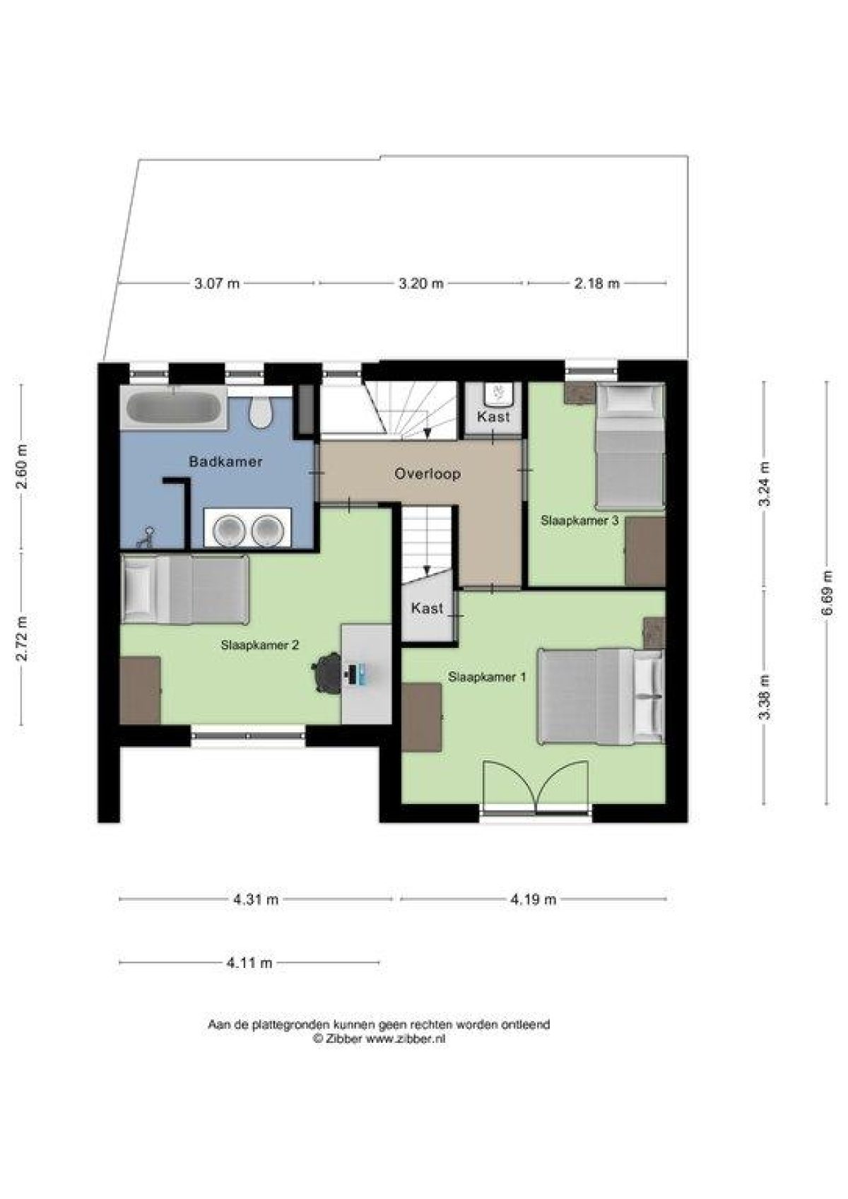 Victor Hugolaan 54 plattegrond 3