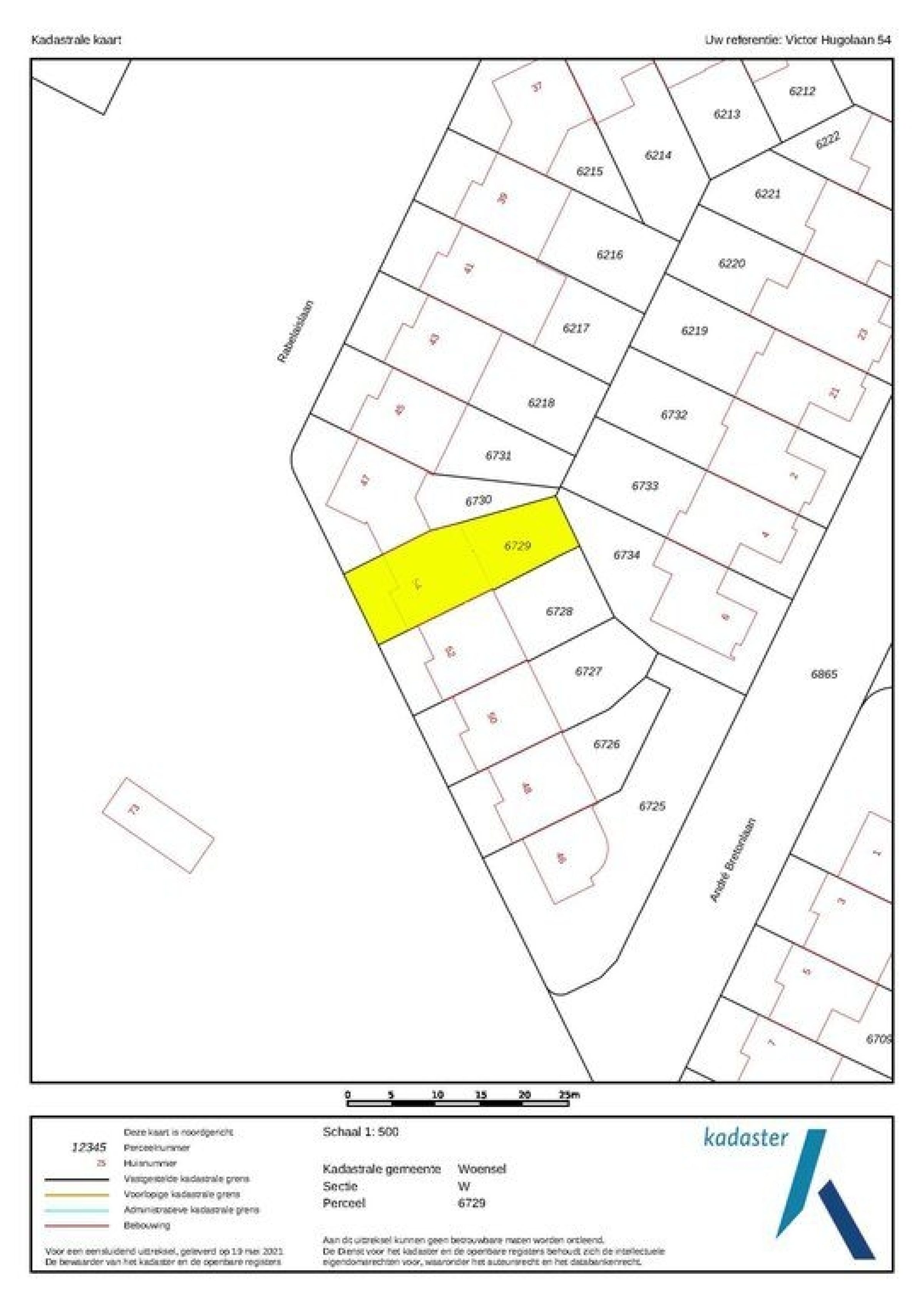 Victor Hugolaan 54 plattegrond