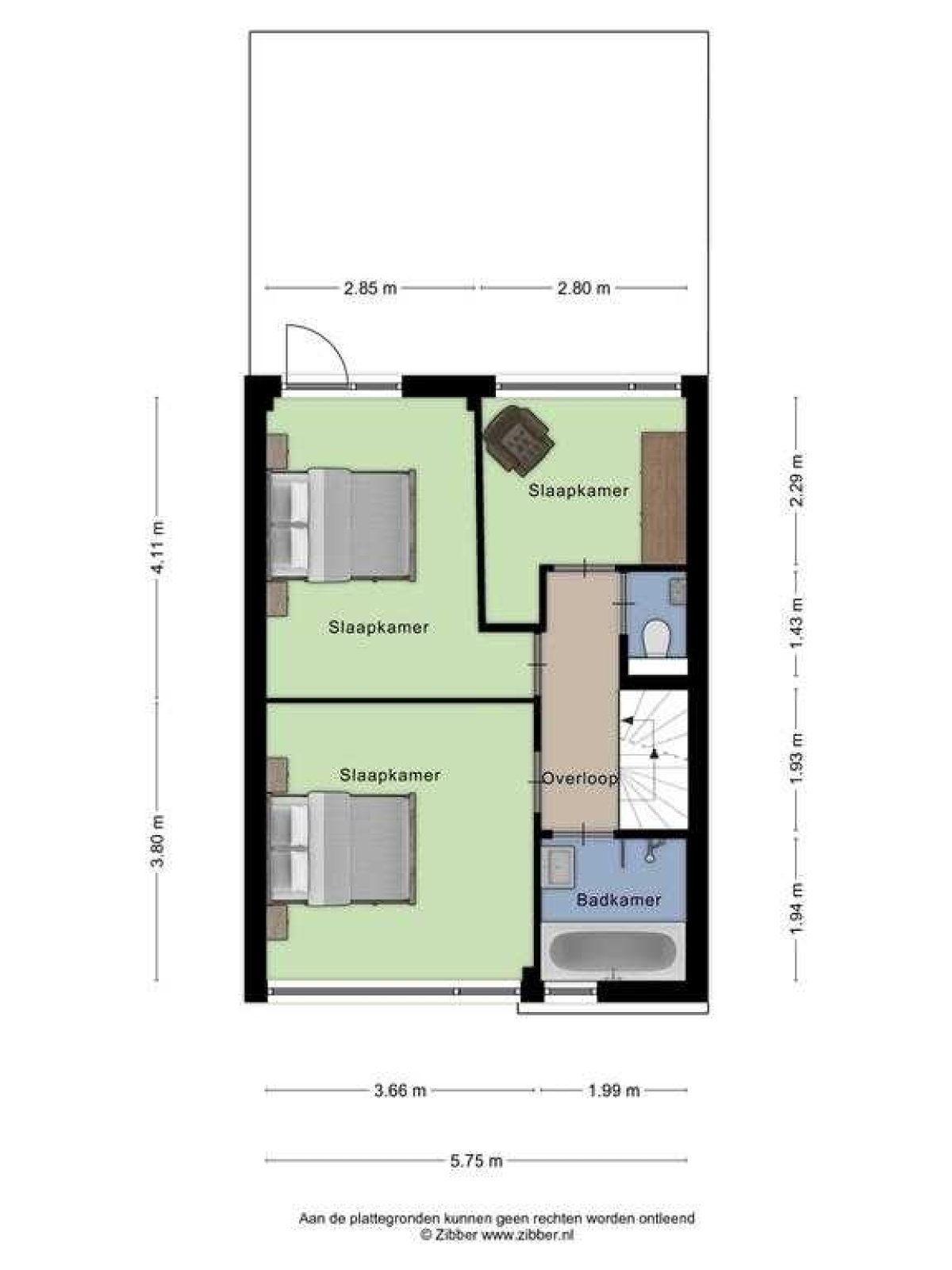 Flevolandlaan 8 plattegrond 3