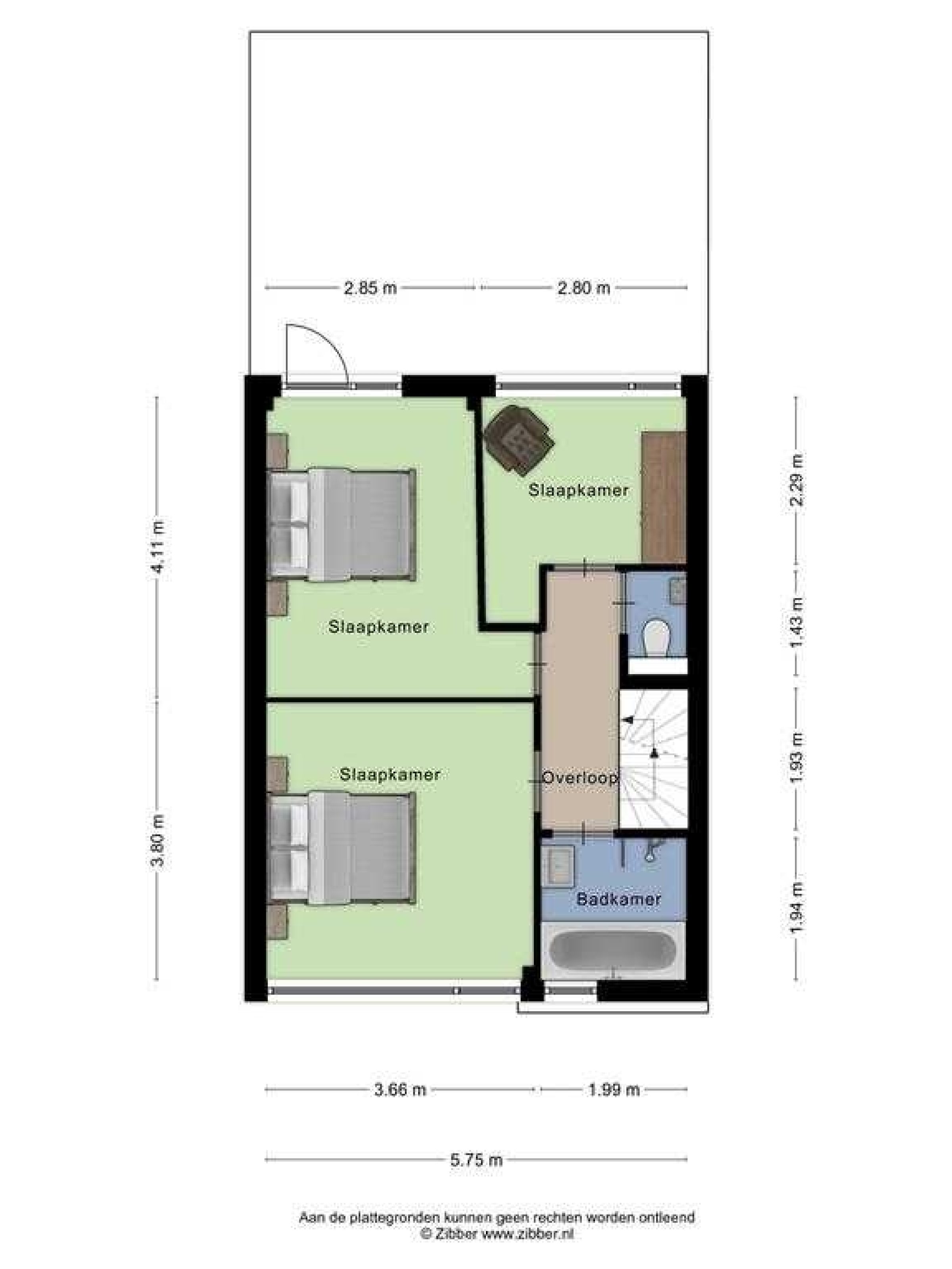Flevolandlaan 8 plattegrond 3