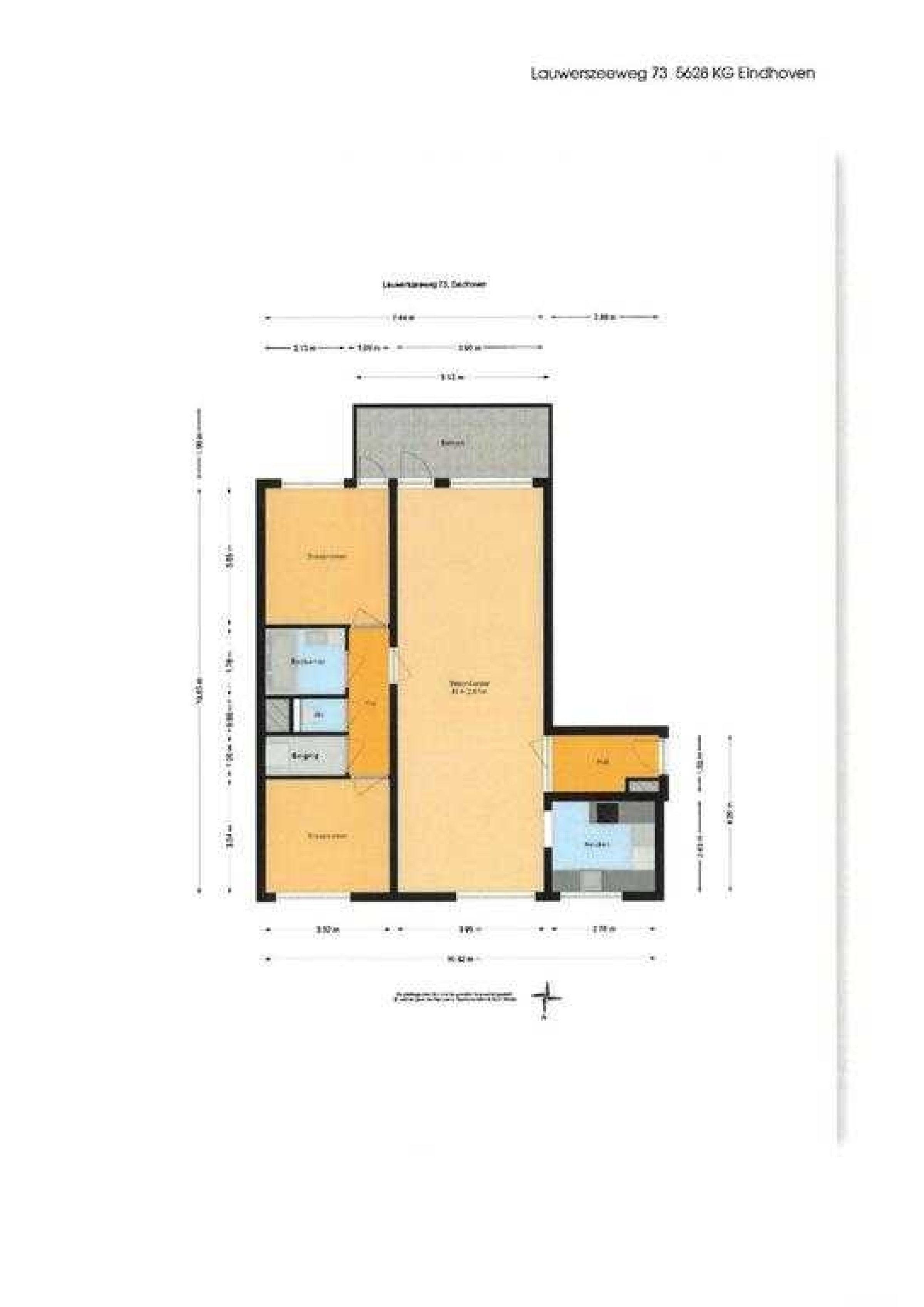 Lauwerszeeweg 73 plattegrond