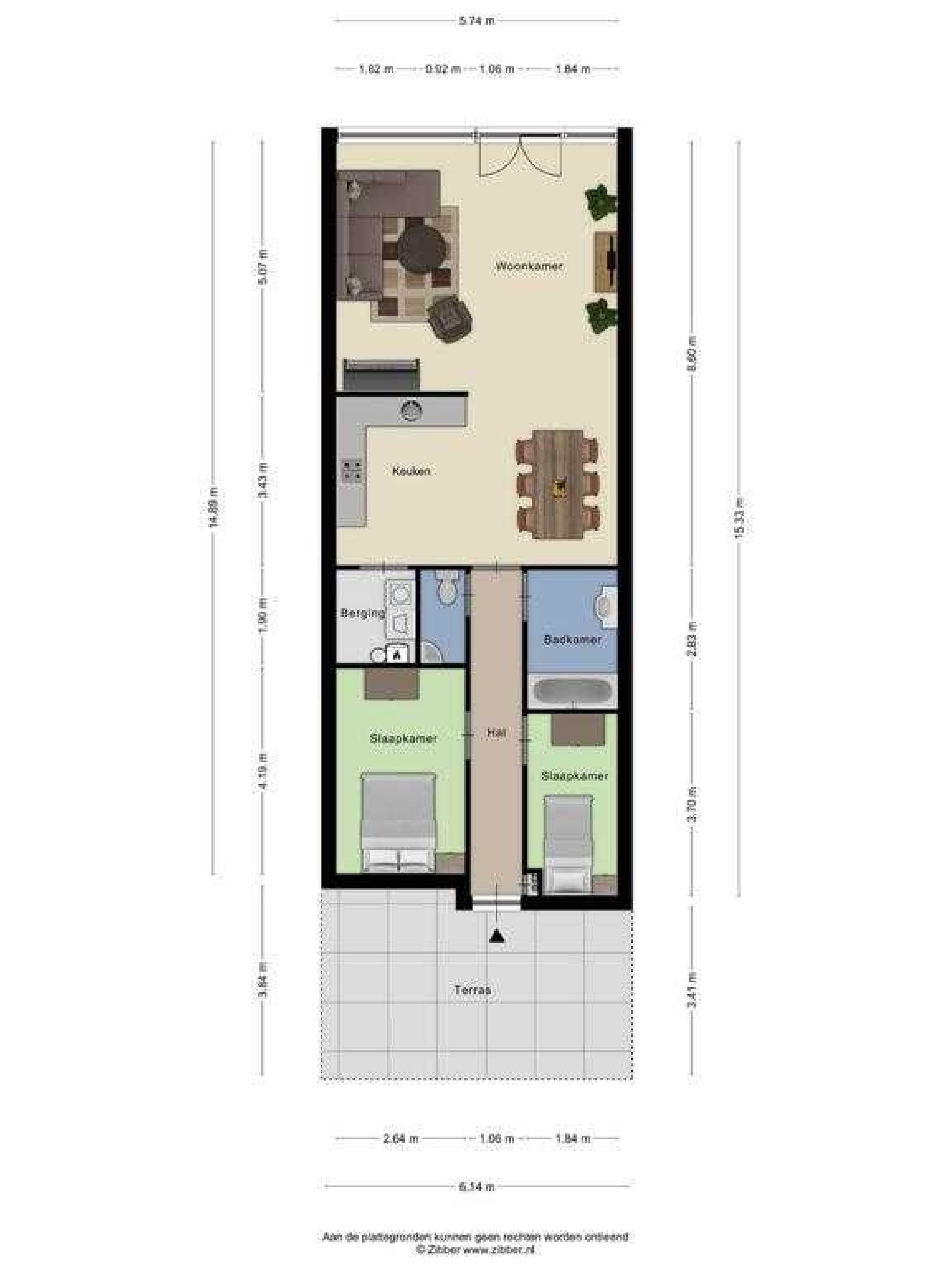 Anna Bijnsweg 15 plattegrond