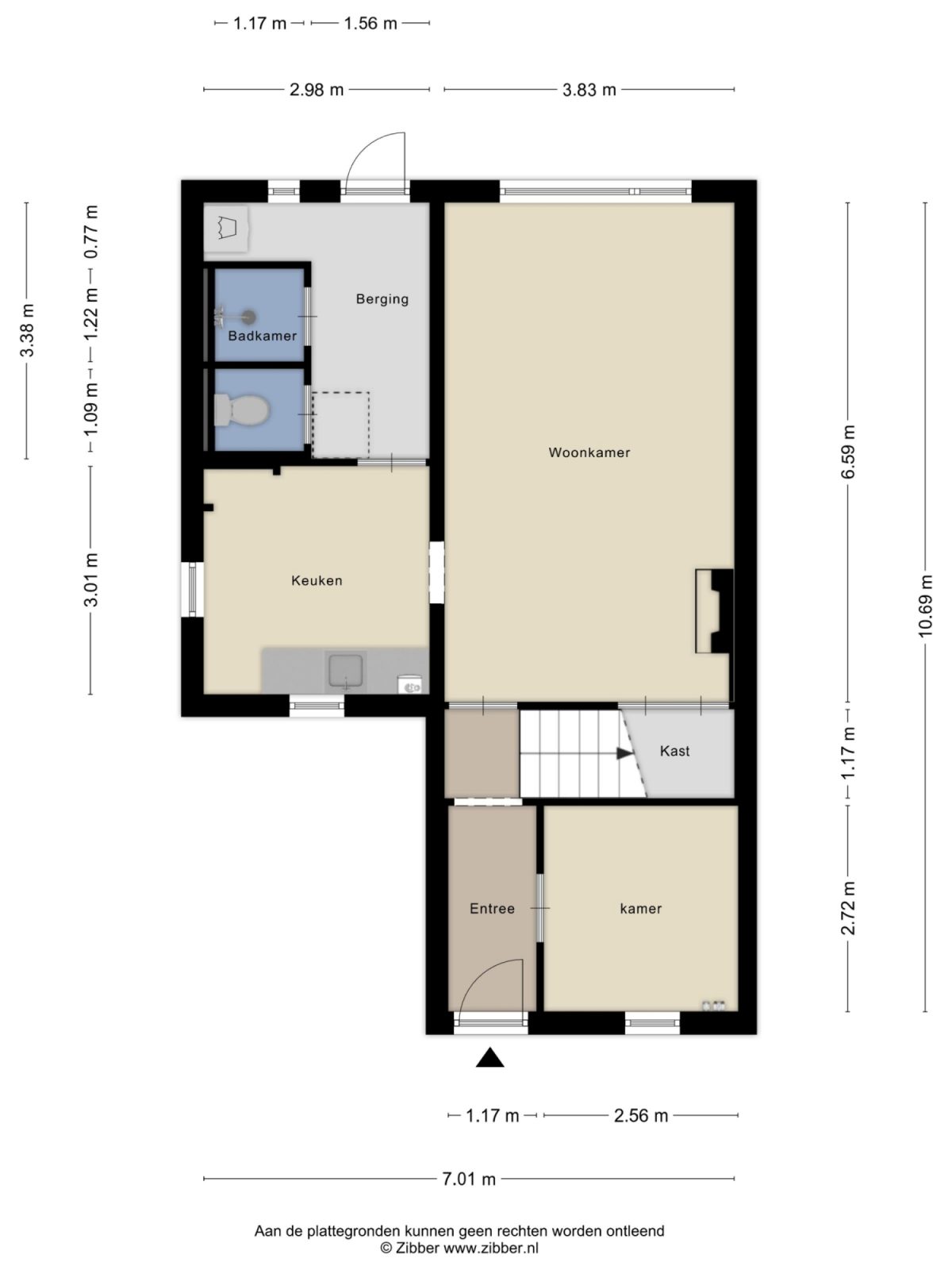 Waalstraat 124 plattegrond