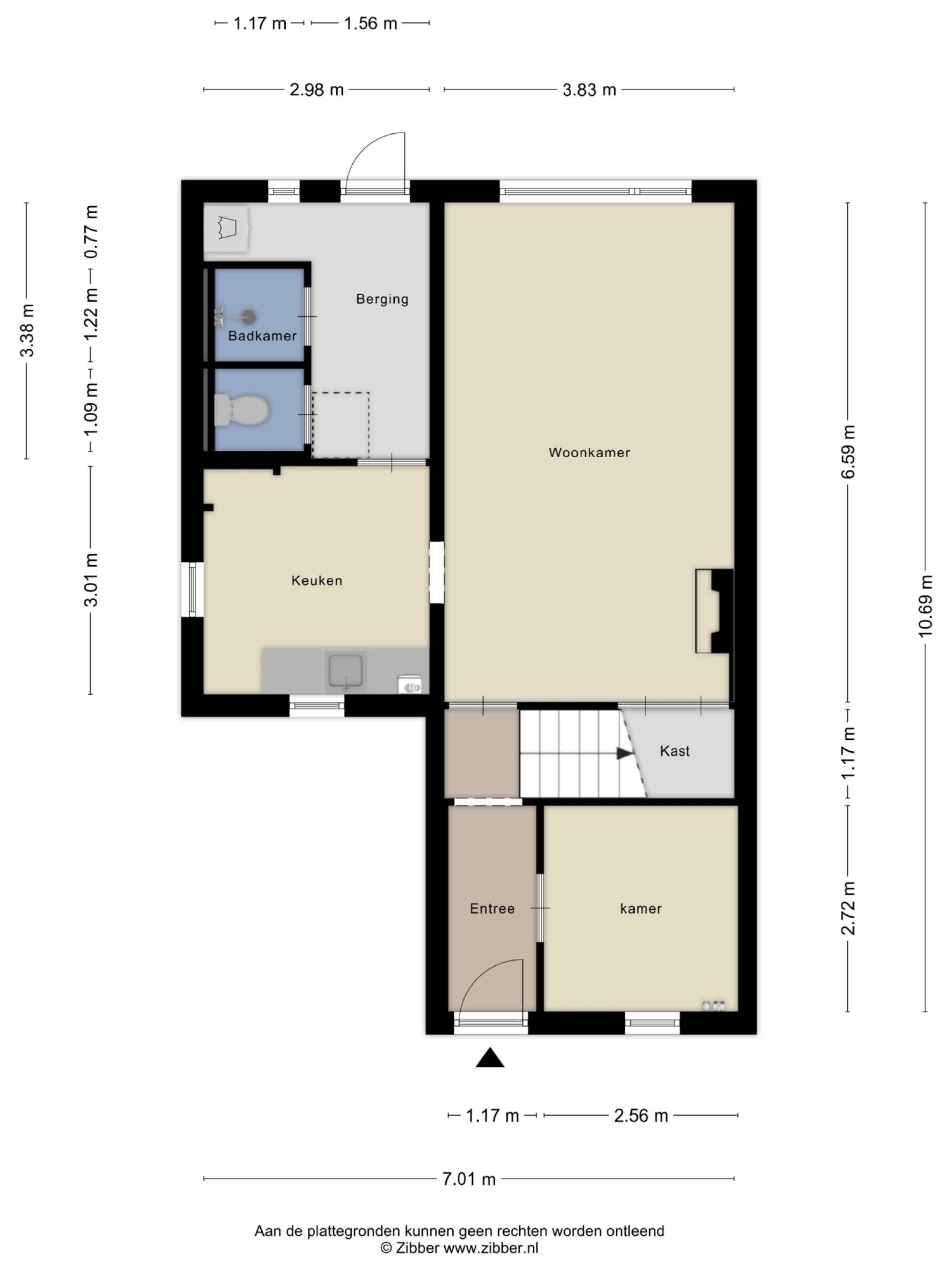 Waalstraat 124 plattegrond
