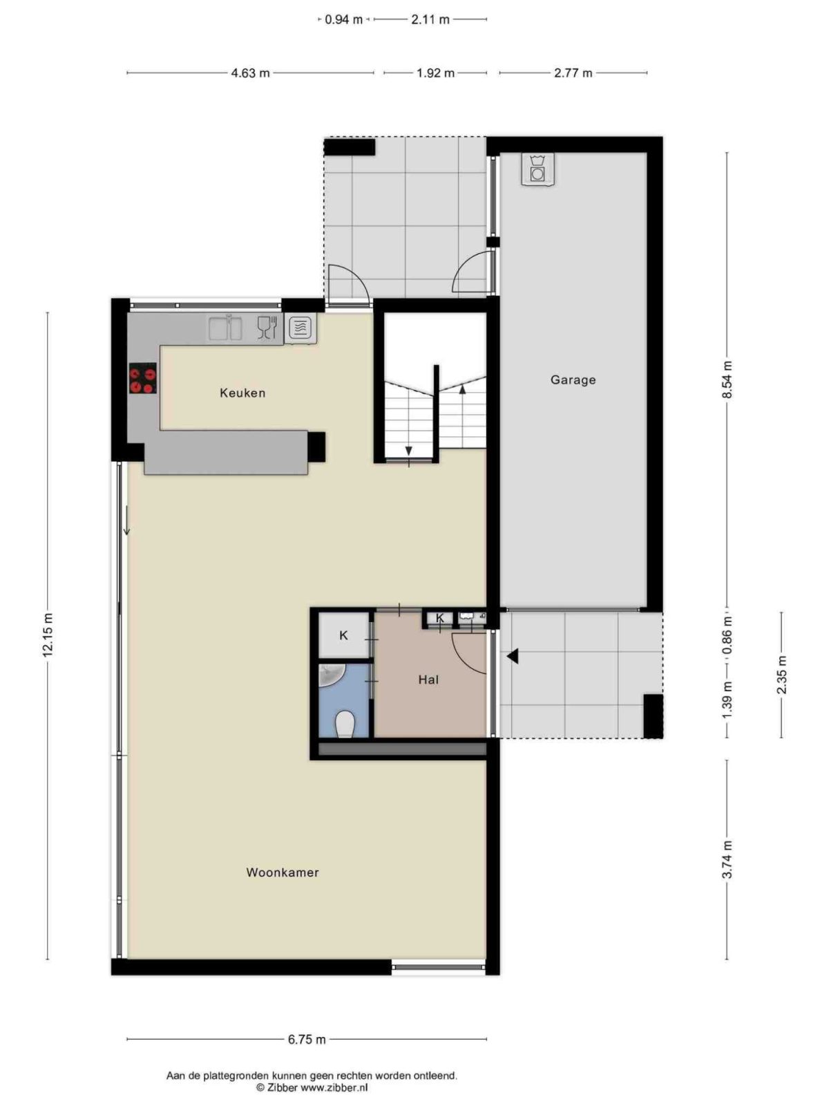 Mondorfweg 4 plattegrond